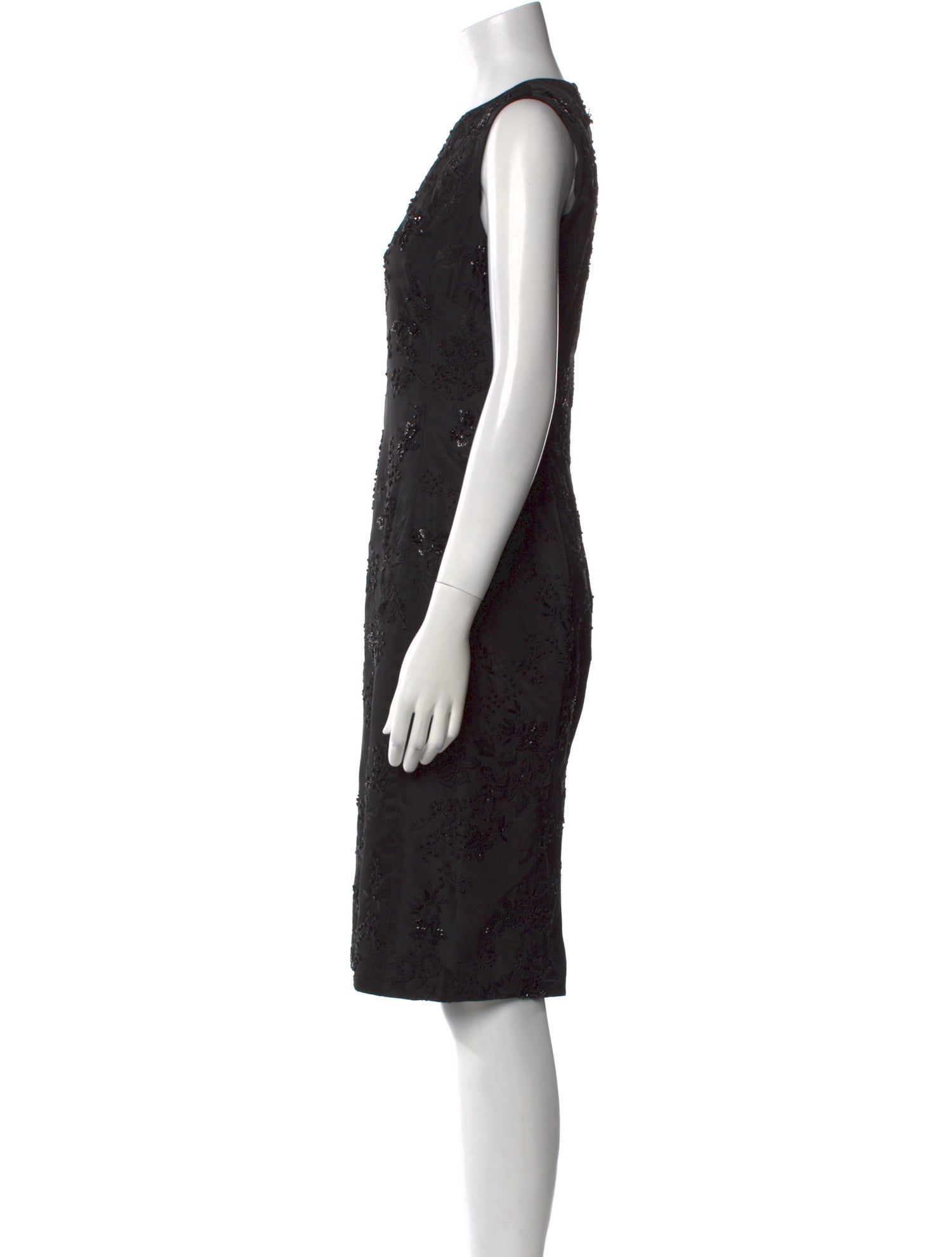 Vera Wang Crew Neck Knee-Length Dress