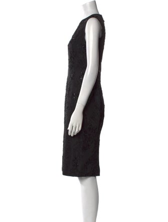 Vera Wang Crew Neck Knee-Length Dress