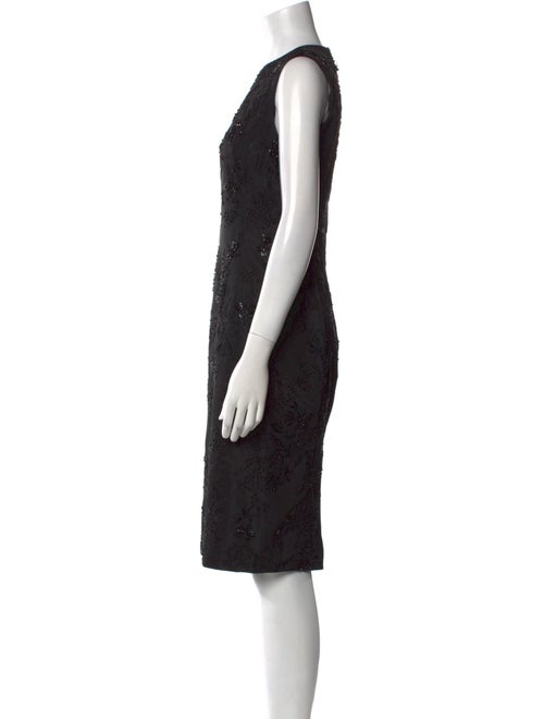 Vera Wang Crew Neck Knee-Length Dress