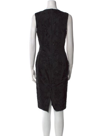 Vera Wang Crew Neck Knee-Length Dress