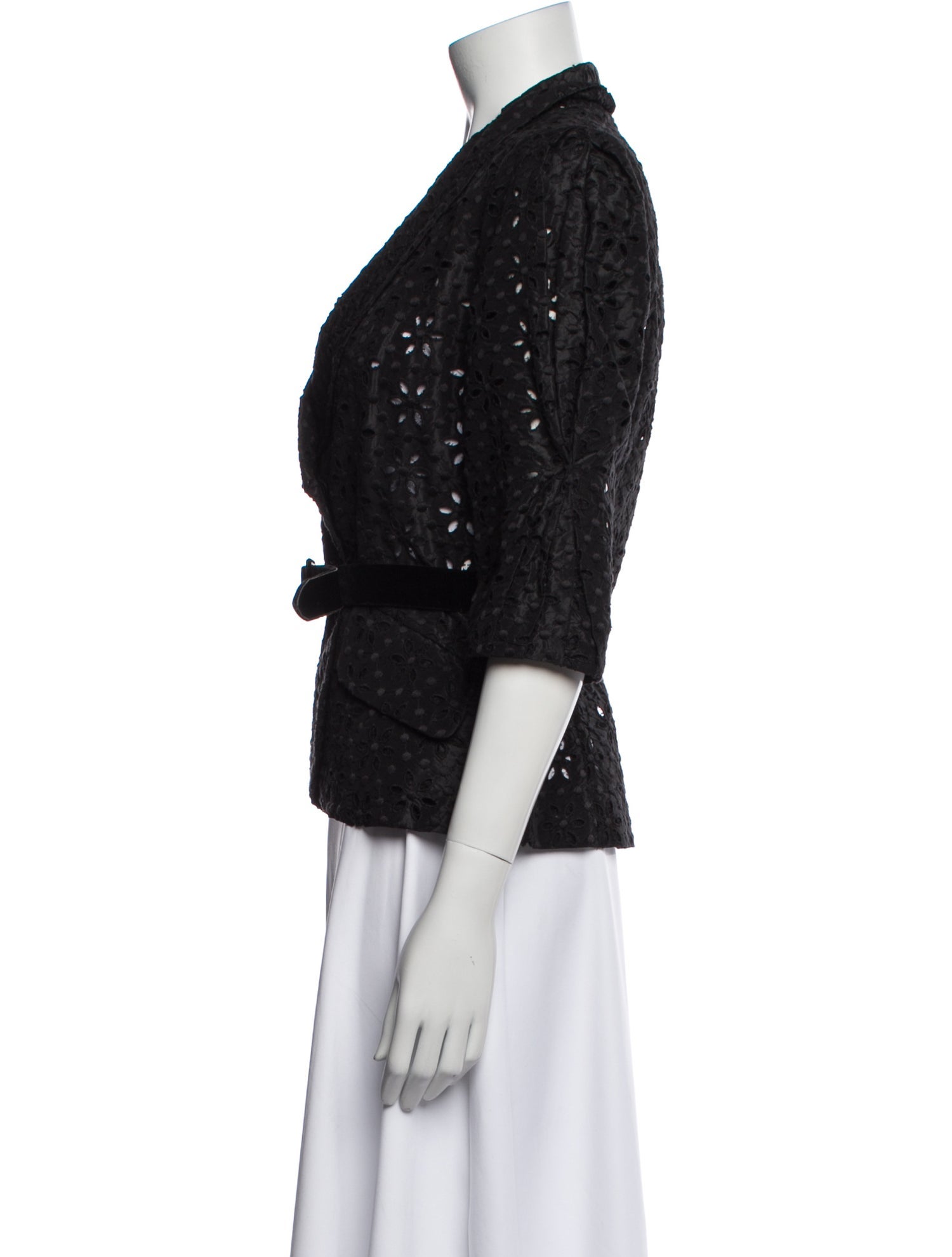 Vera Wang Silk Patterned Evening Jacket