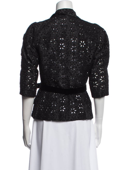 Vera Wang Silk Patterned Evening Jacket