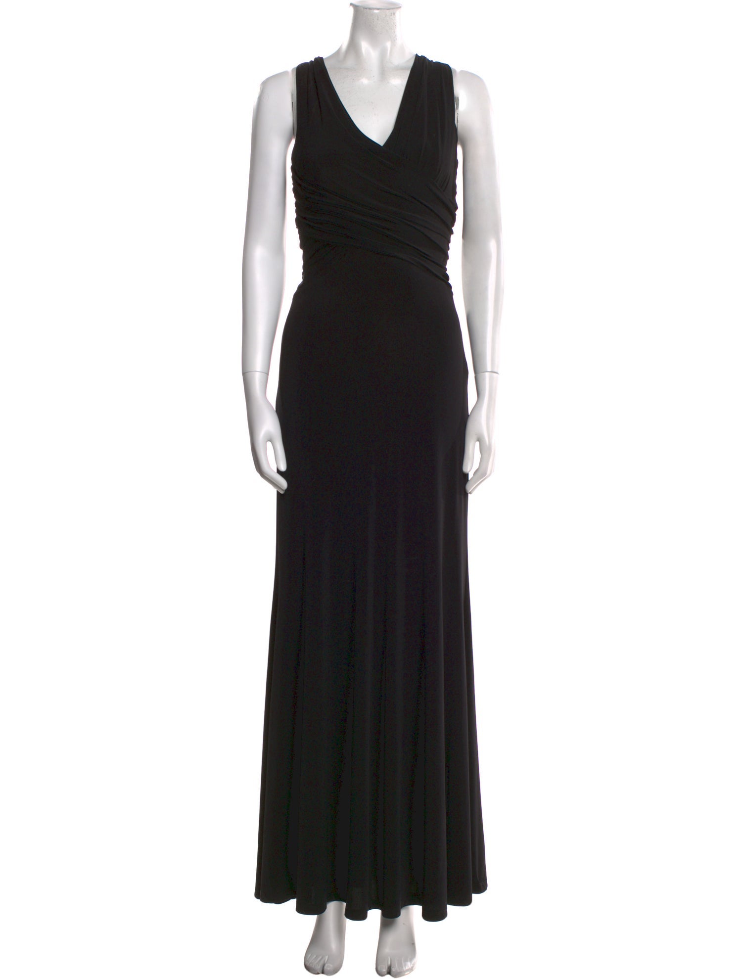 Vera Wang Cowl Neck Long Dress