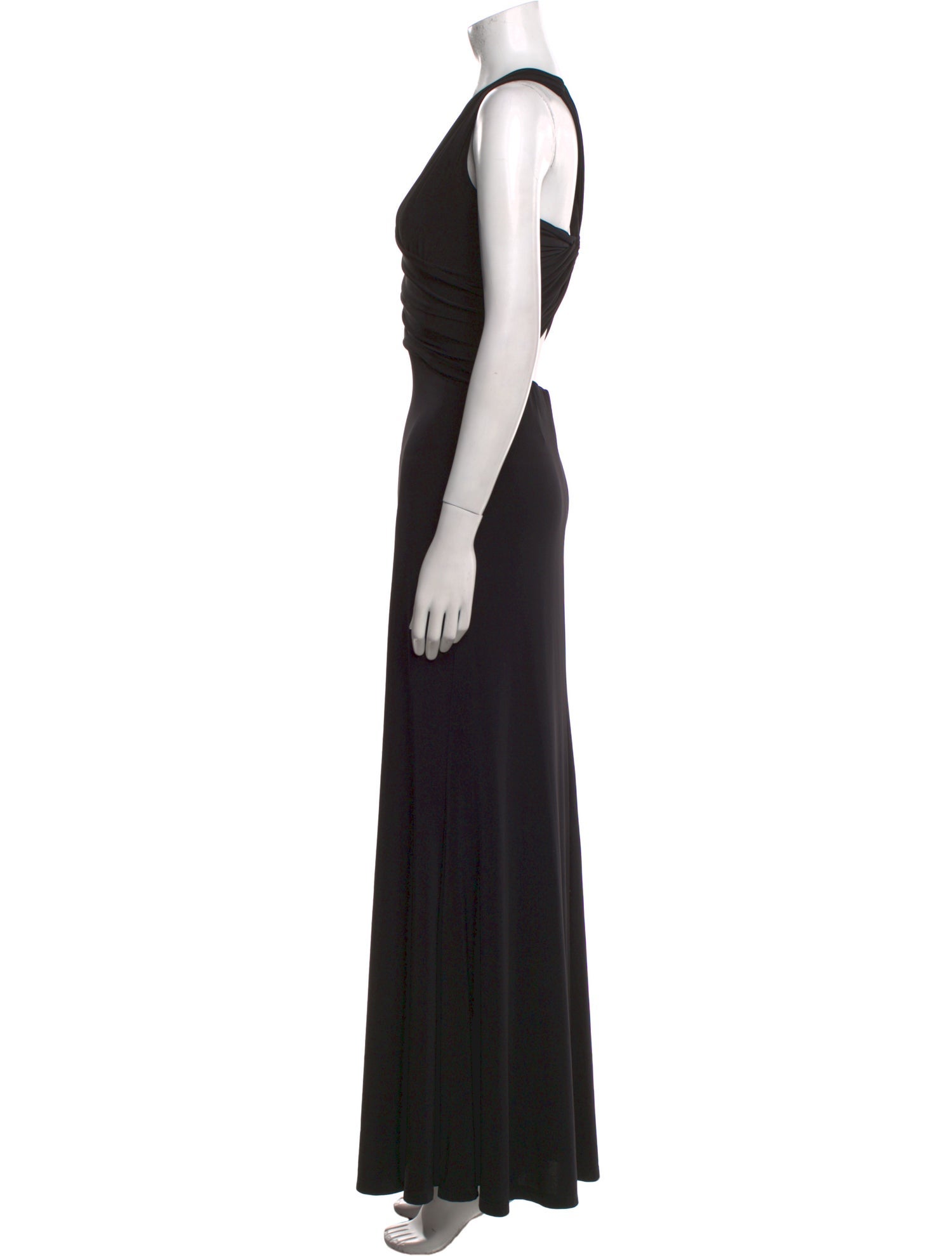 Vera Wang Cowl Neck Long Dress