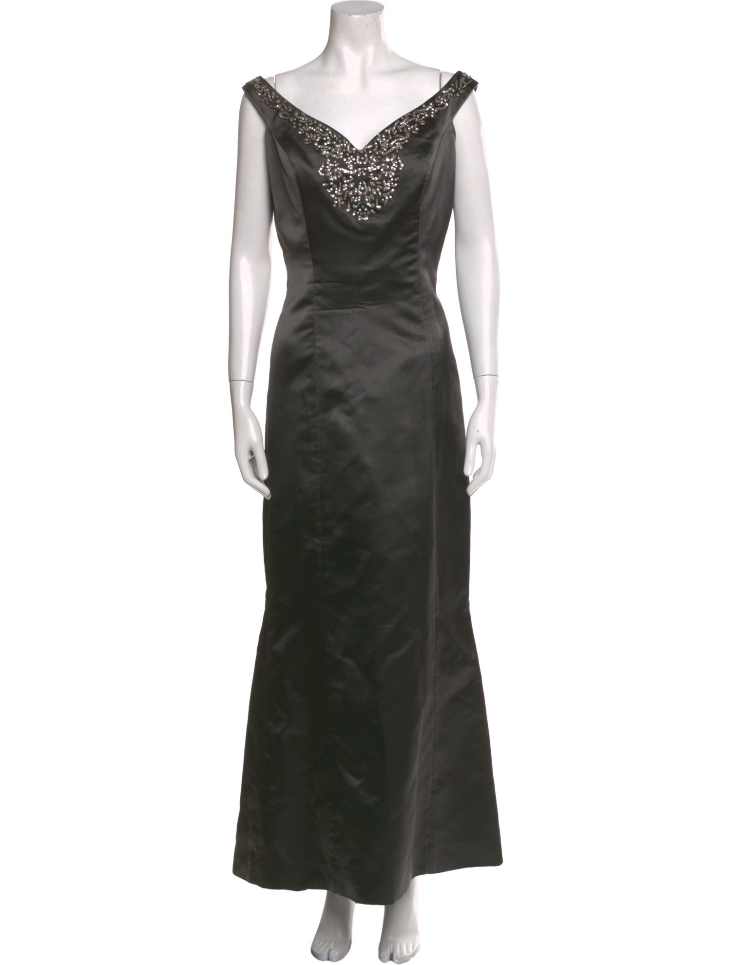 Vera Wang Off-The-Shoulder Long Dress