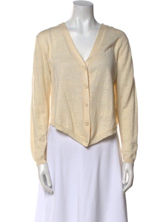 Vera Wang Silk V-Neck Sweater