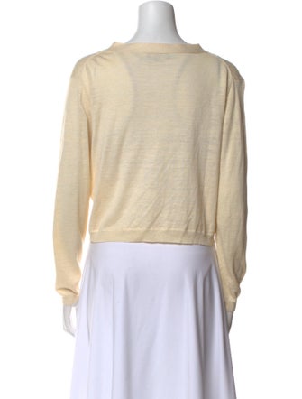 Vera Wang Silk V-Neck Sweater