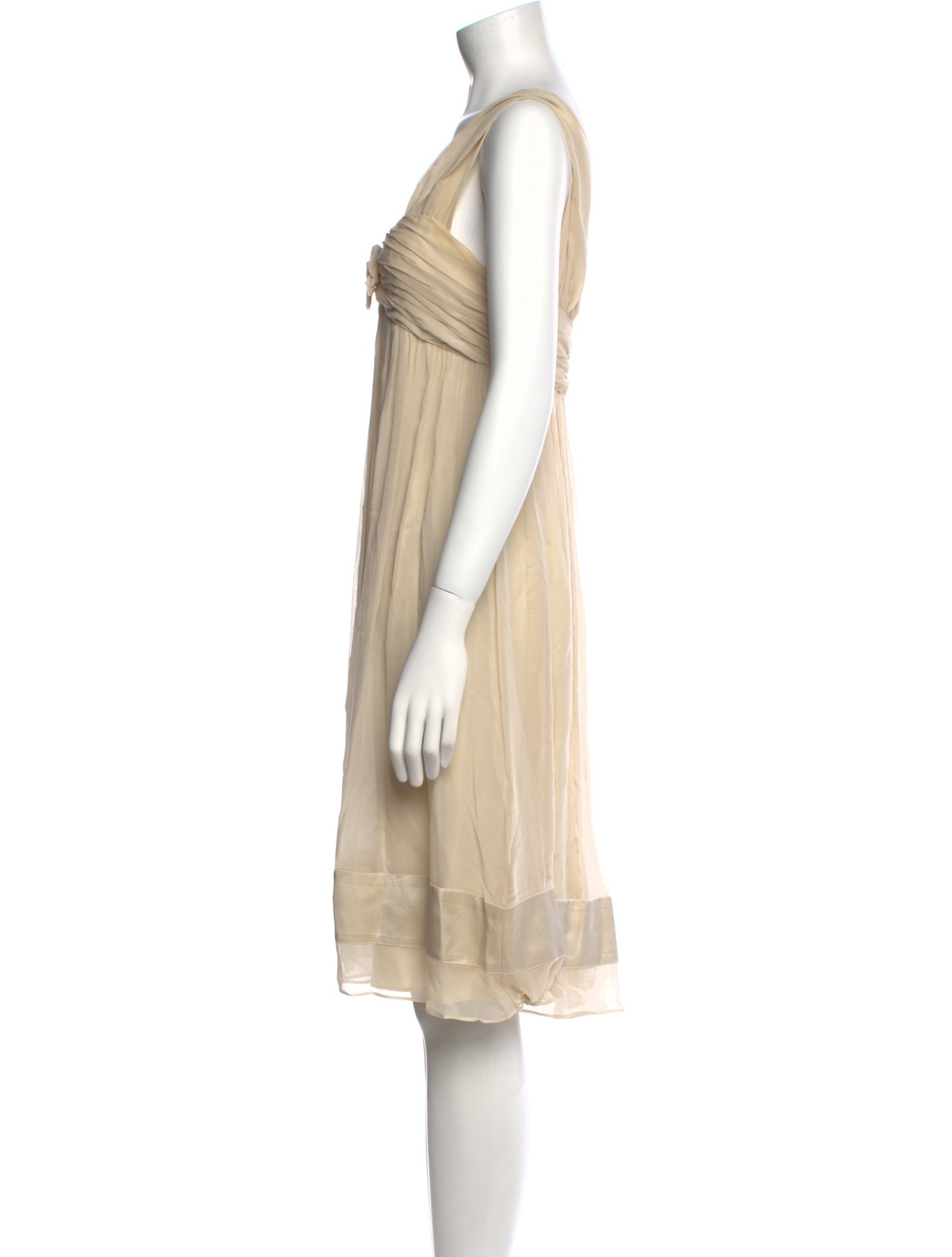 Vera Wang Silk Knee-Length Dress