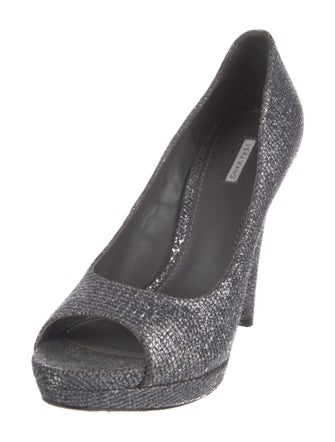 Vera Wang Glitter Glitter Accents Slingback Sandals