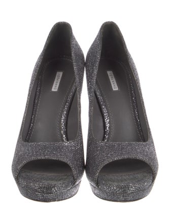 Vera Wang Glitter Glitter Accents Slingback Sandals