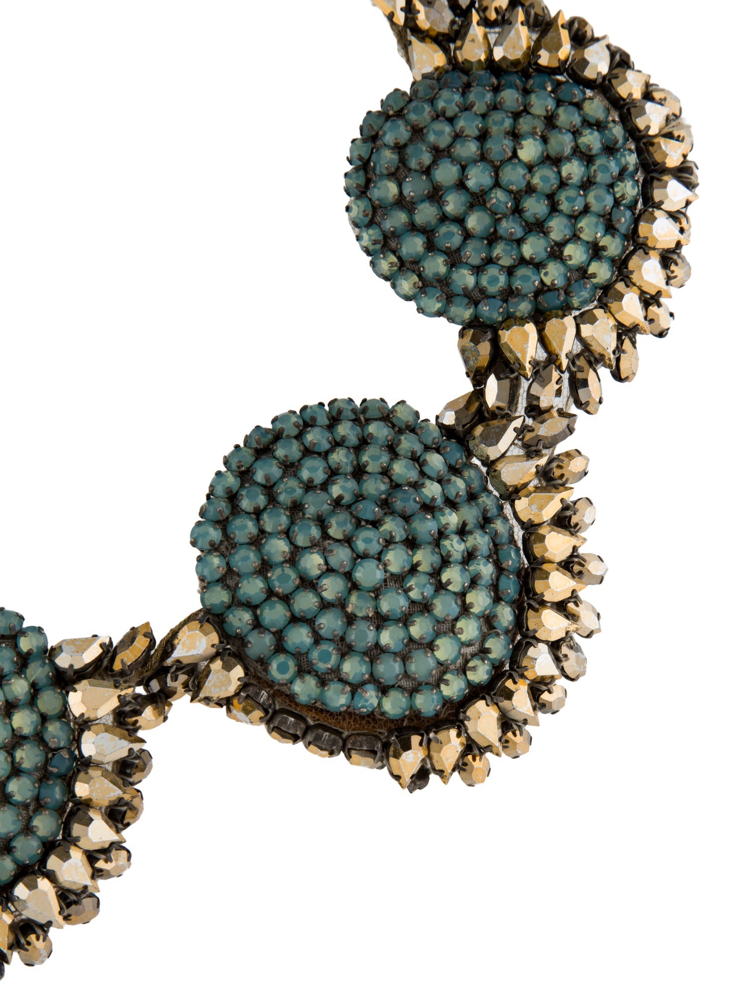 Vera Wang Crystal Ribbon Collar Necklace