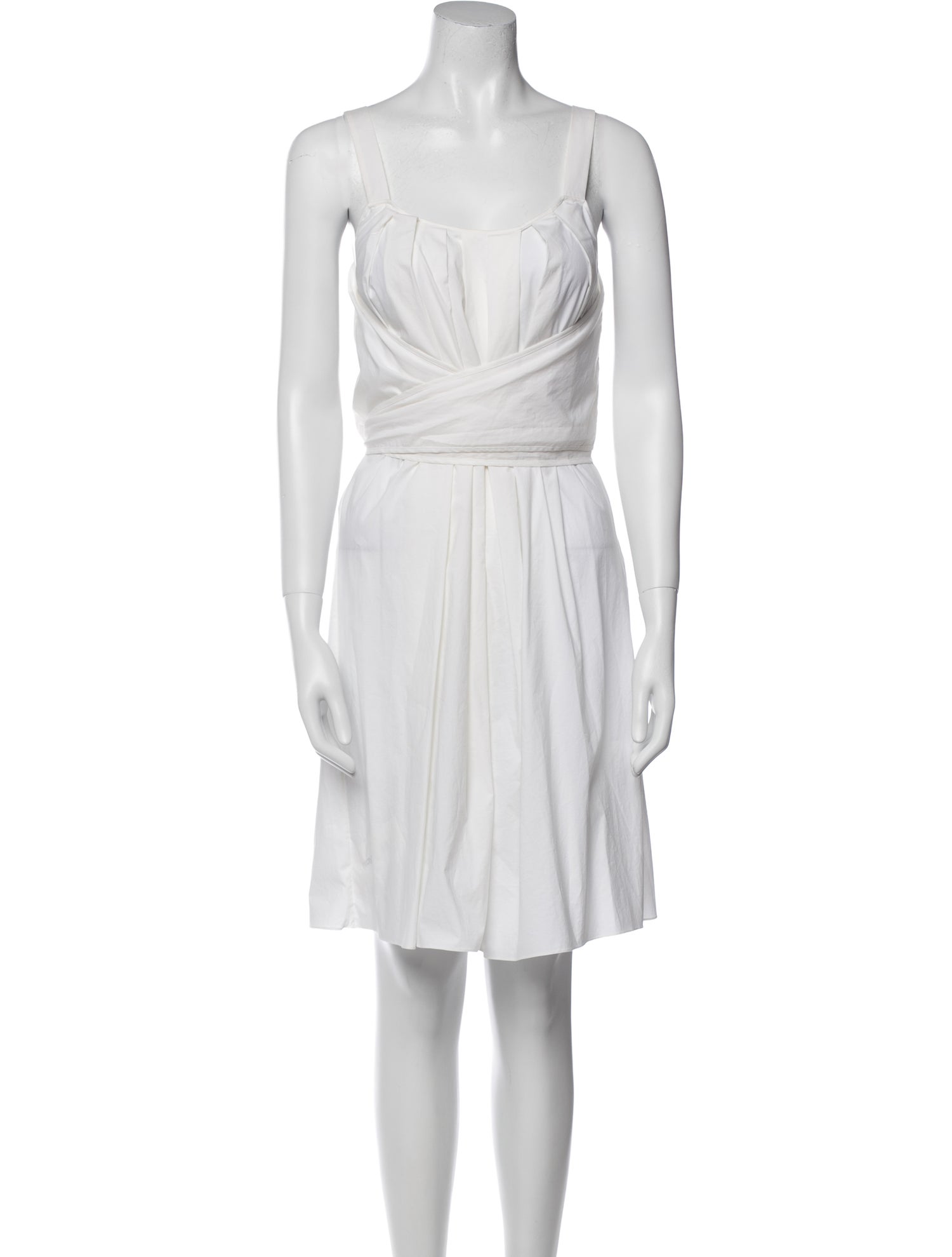 Vera Wang Square Neckline Long Dress