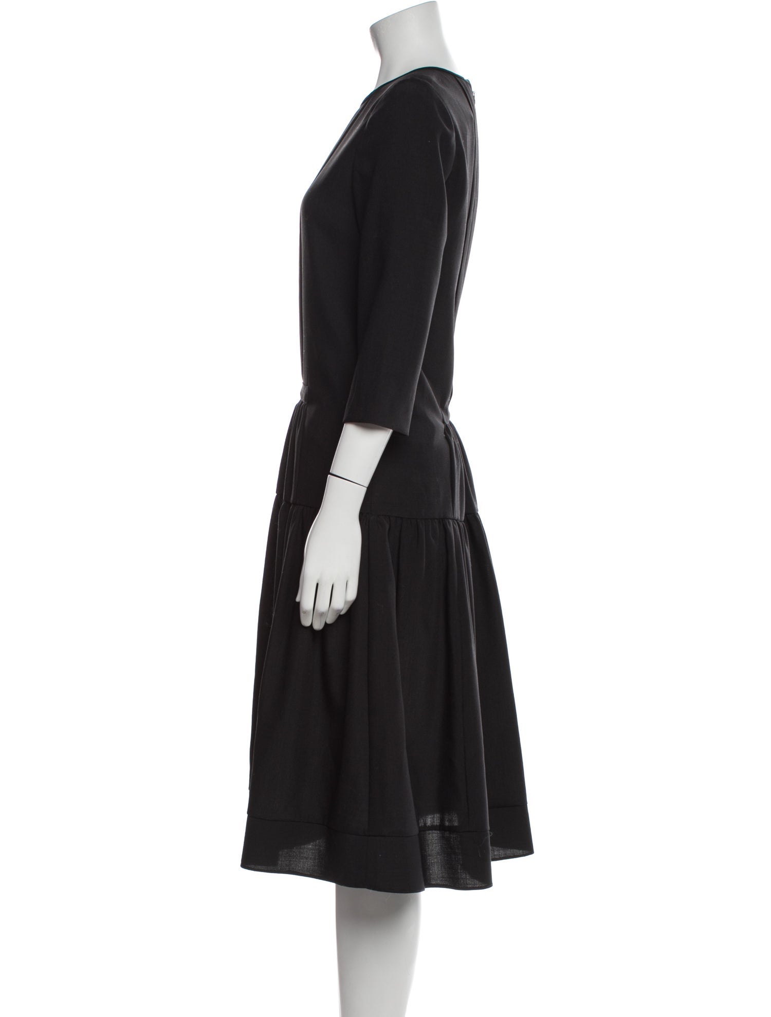 Vera Wang Mohair Midi Length Dress