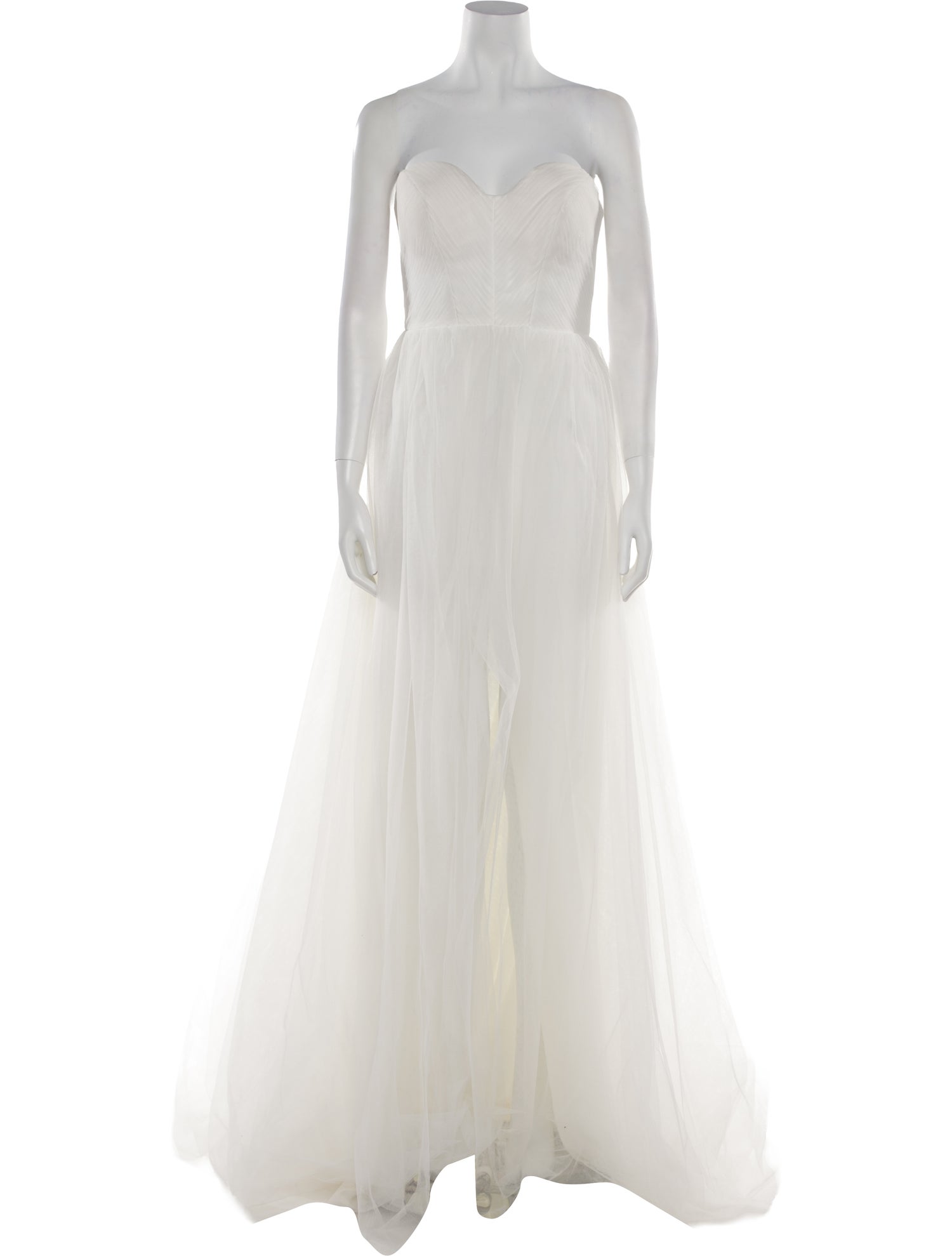 Vera Wang Strapless Long Dress