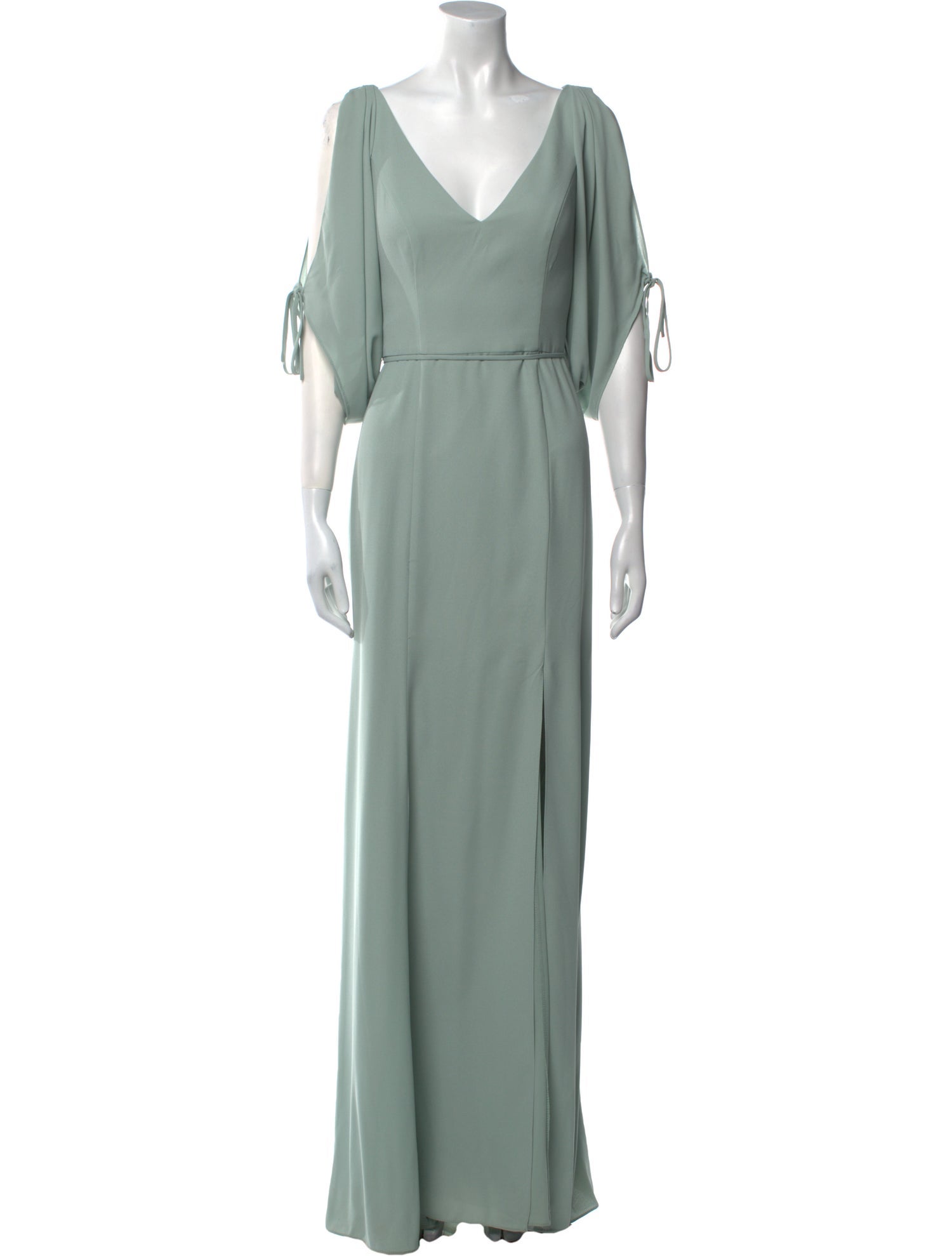 Vera Wang V-Neck Long Dress