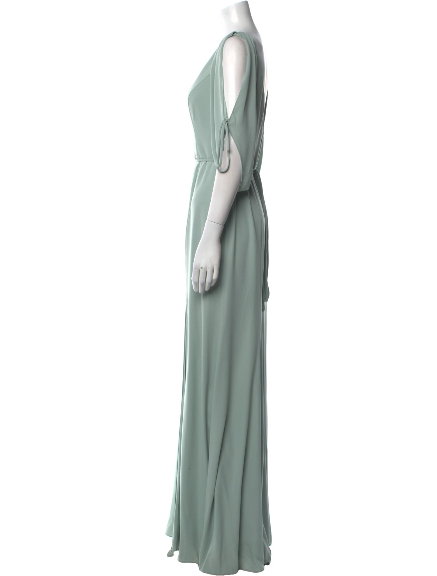 Vera Wang V-Neck Long Dress