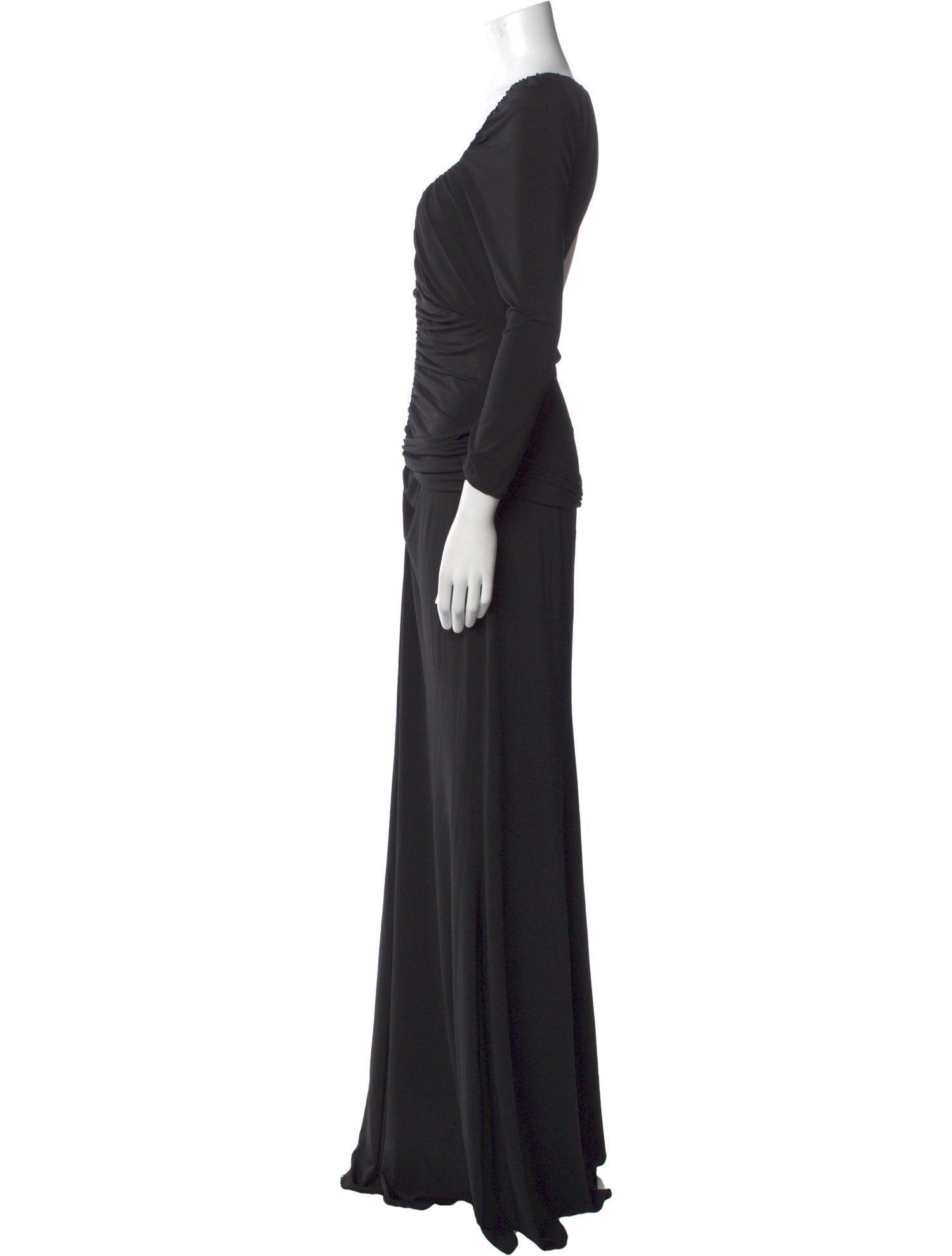Vera Wang V-Neck Long Dress