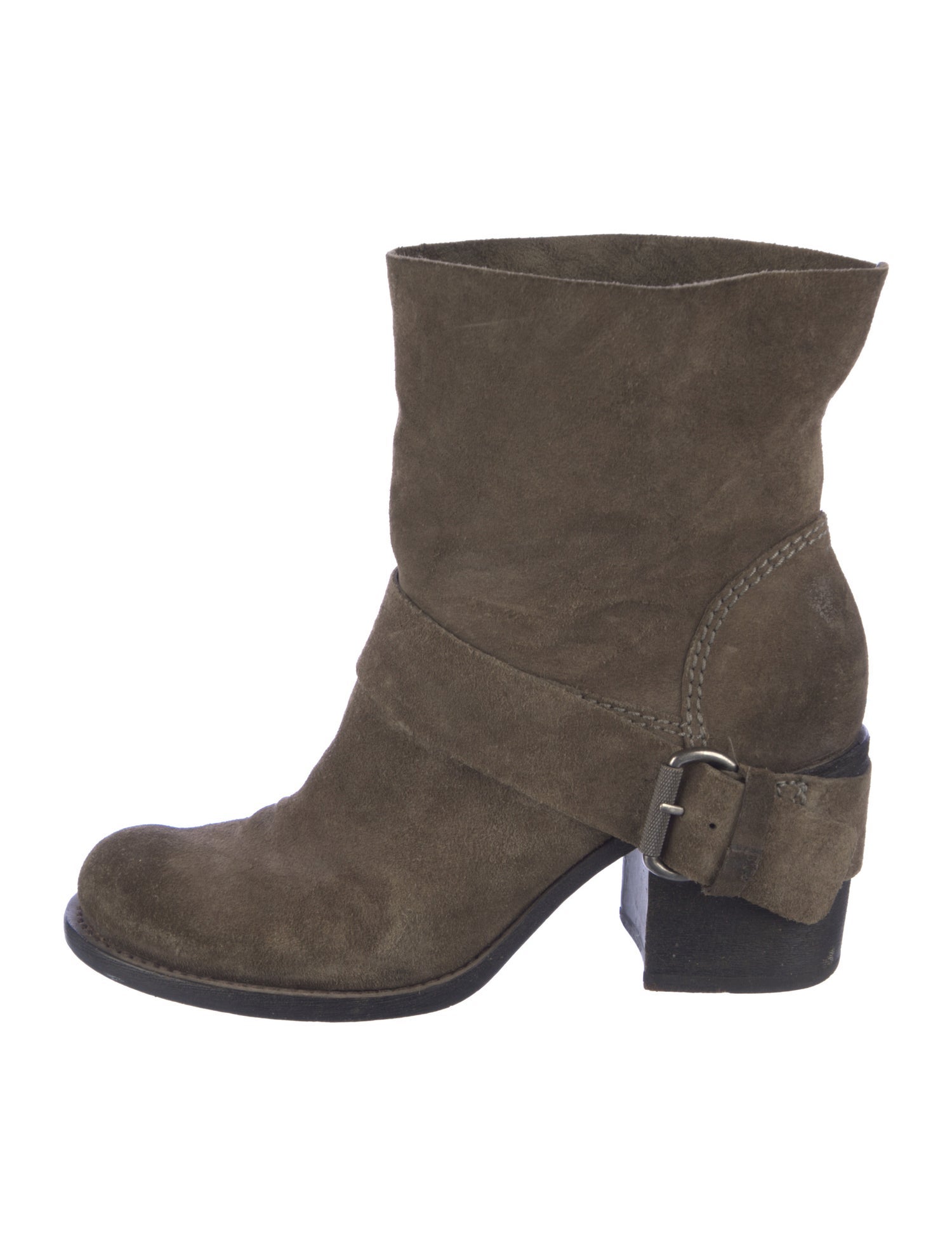 Vera Wang Suede Moto Boots