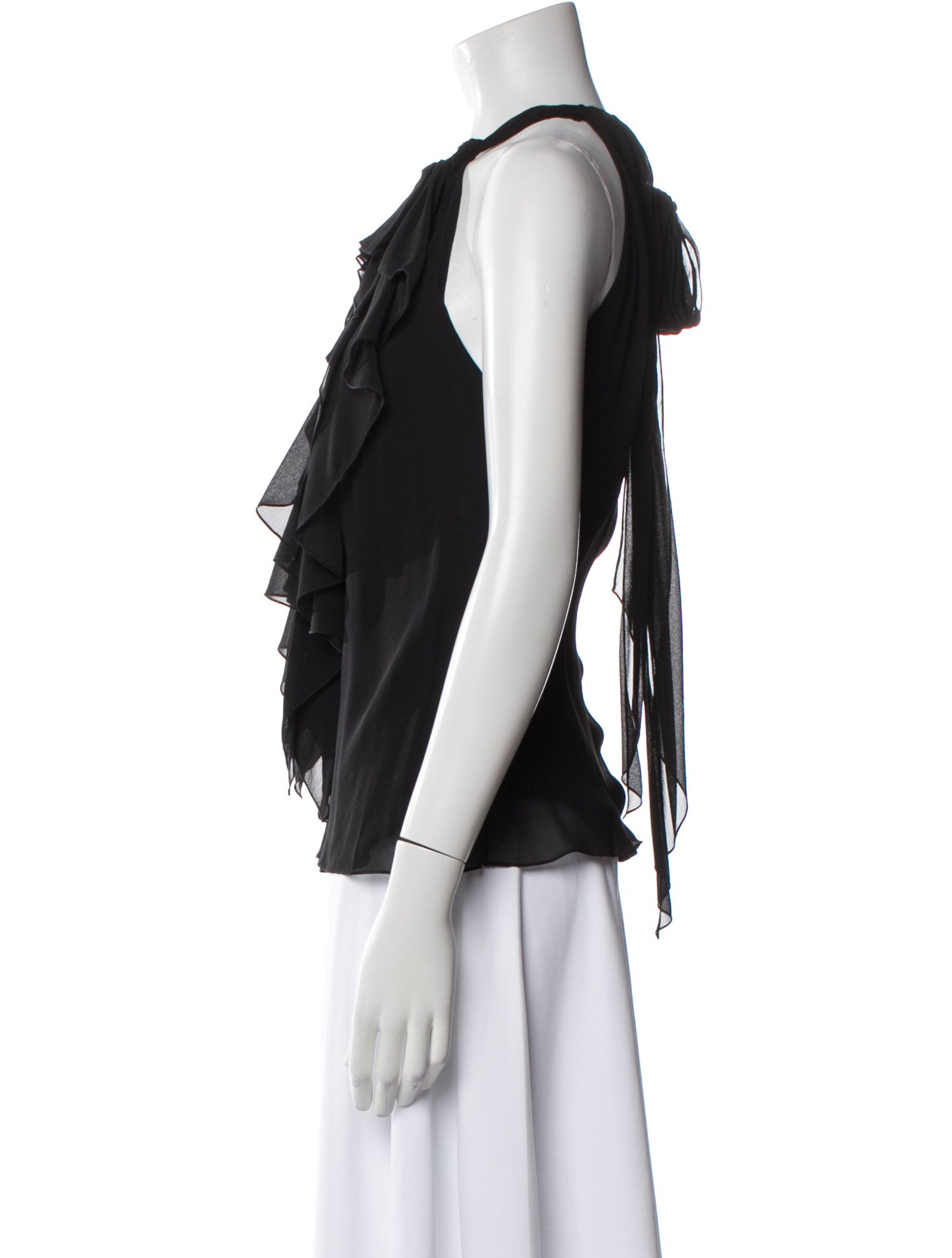 Vera Wang Silk Halterneck Blouse