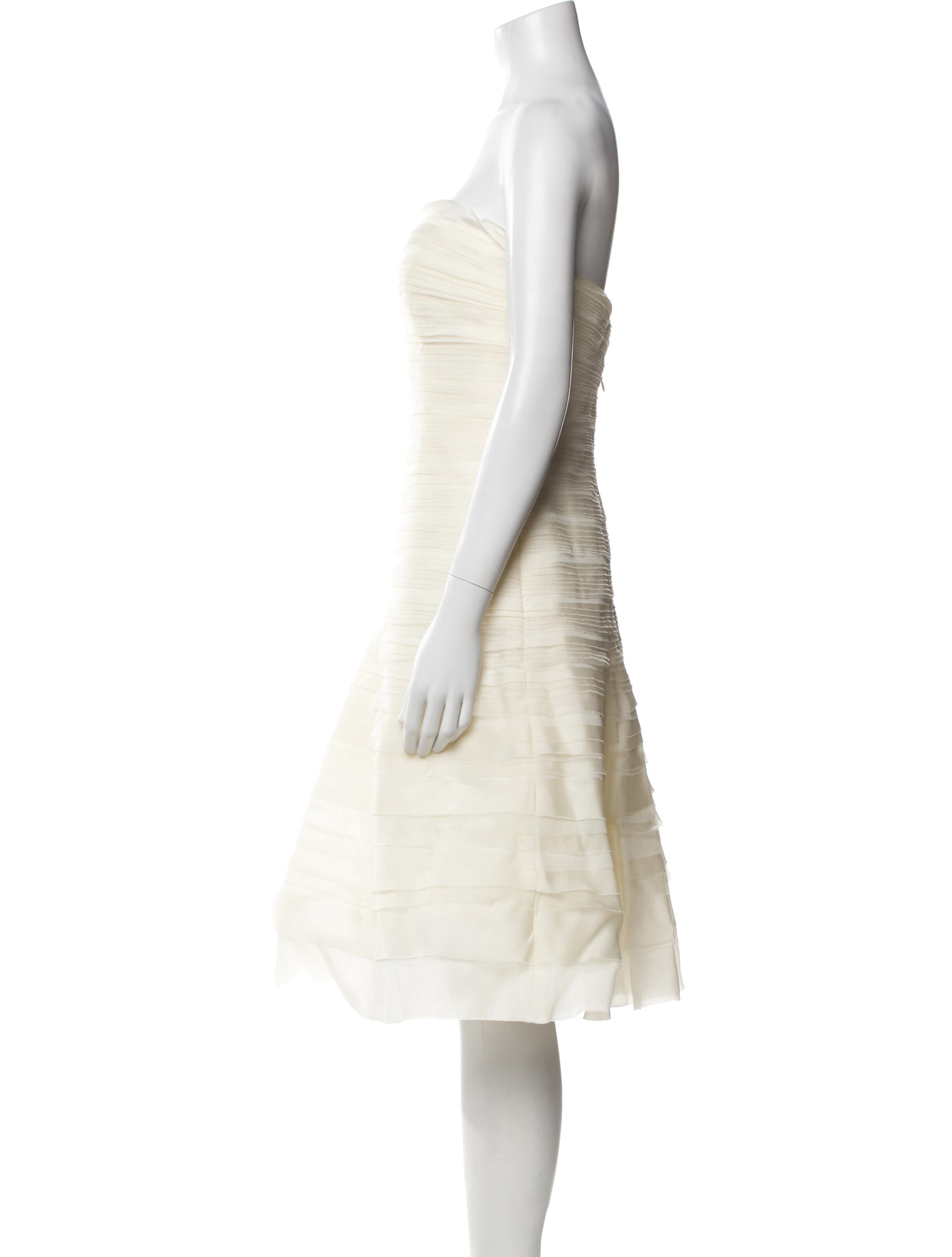 Vera Wang Strapless Mini Dress