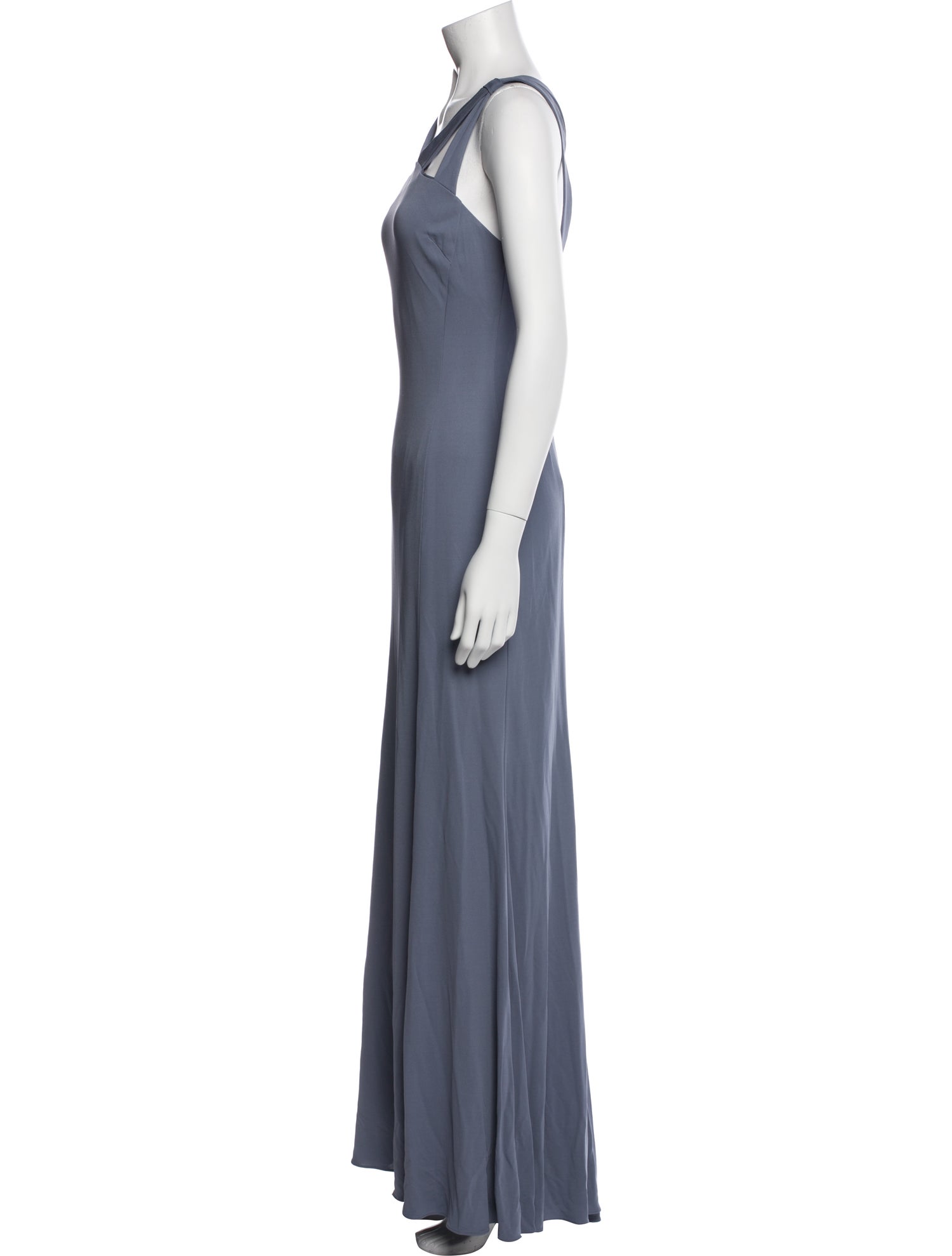 Vera Wang V-Neck Long Dress