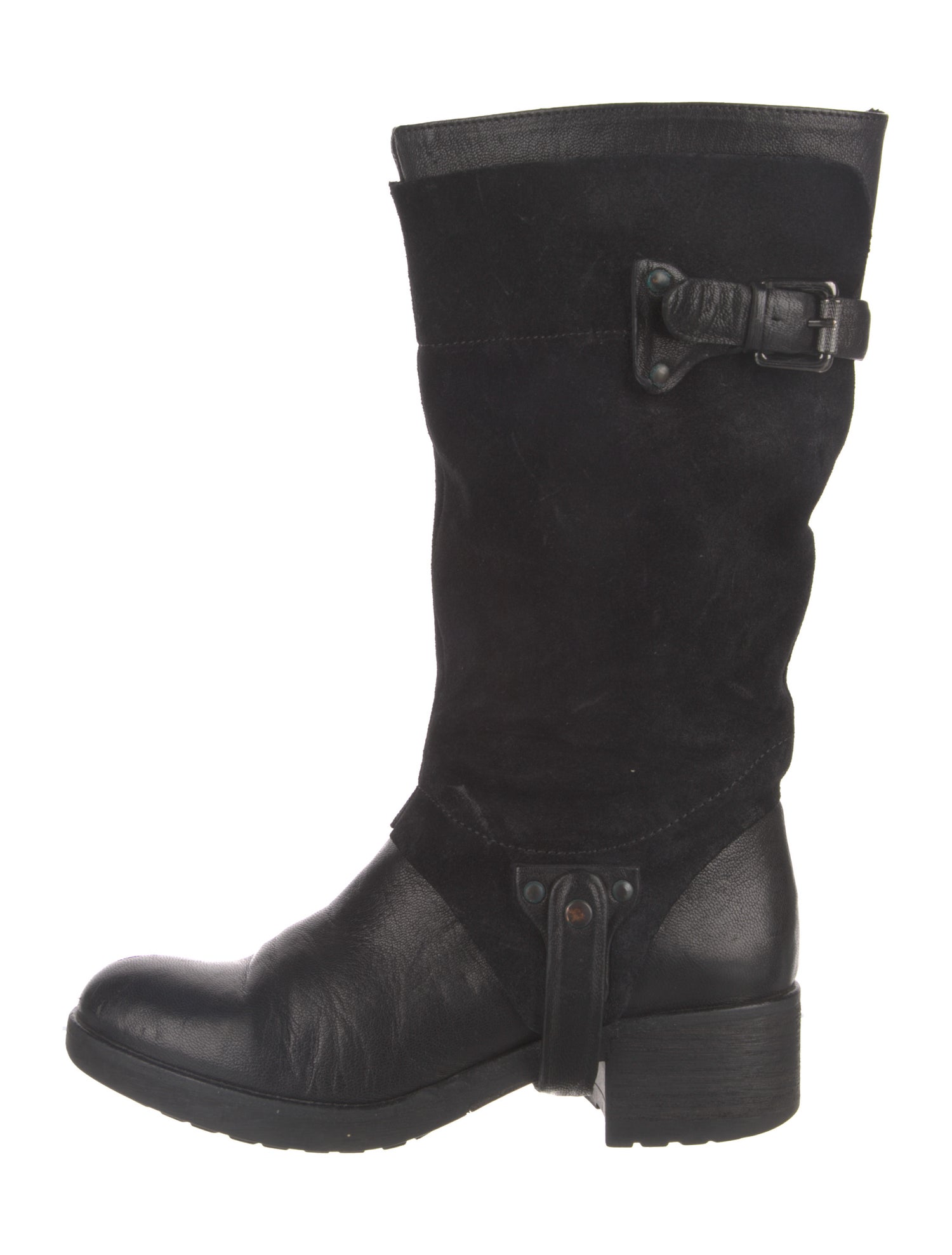 Vera Wang Leather Moto Boots