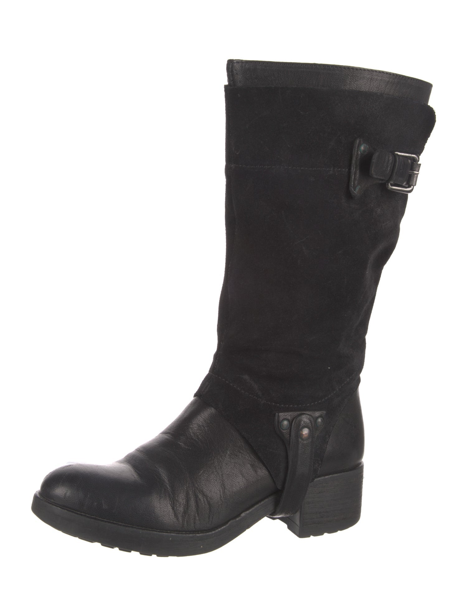 Vera Wang Leather Moto Boots