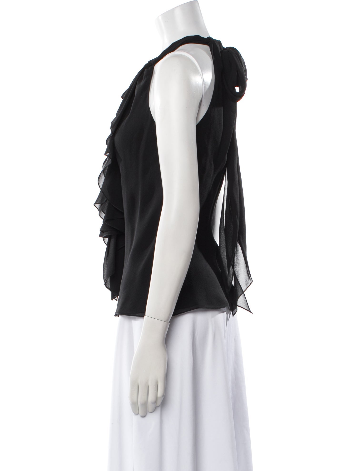 Vera Wang Halterneck Sleeveless Blouse