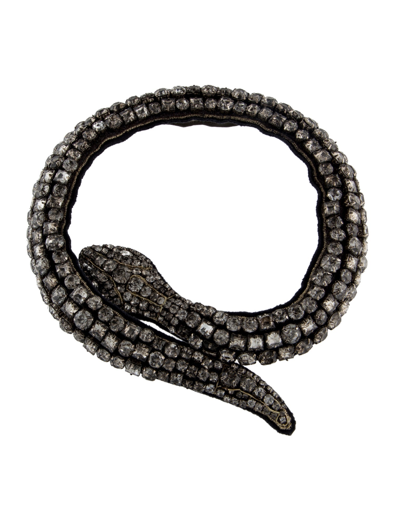 Vera Wang Crystal Embellished Snake Collar Necklace