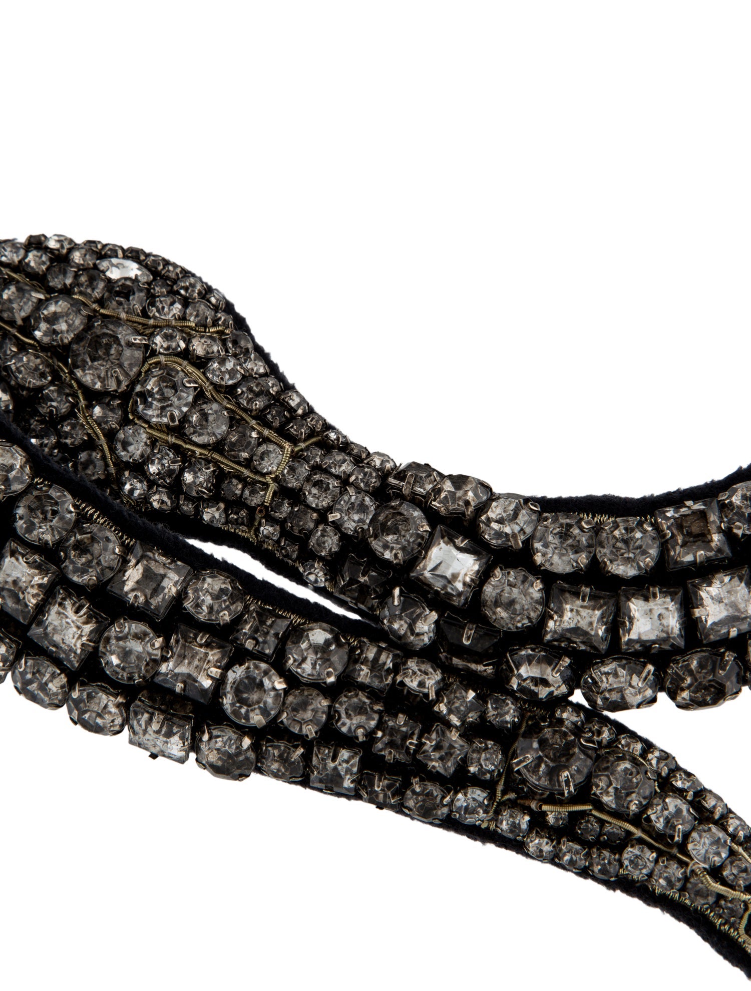 Vera Wang Crystal Embellished Snake Collar Necklace