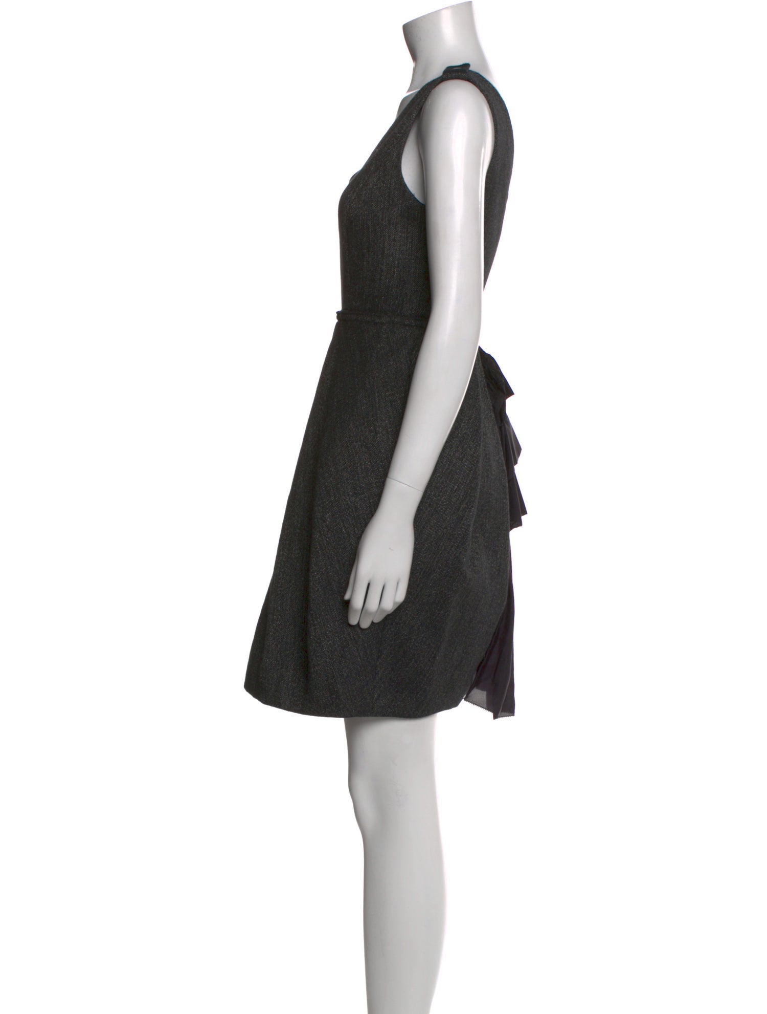Vera Wang V-Neck Knee-Length Dress