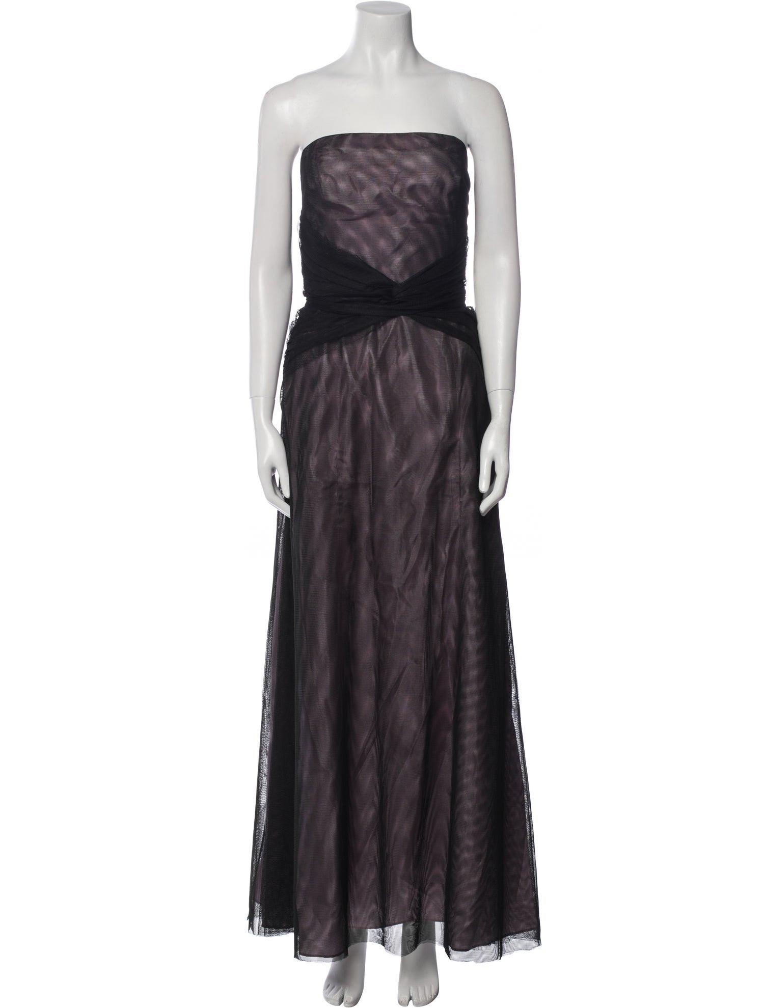 Vera Wang Strapless Long Dress