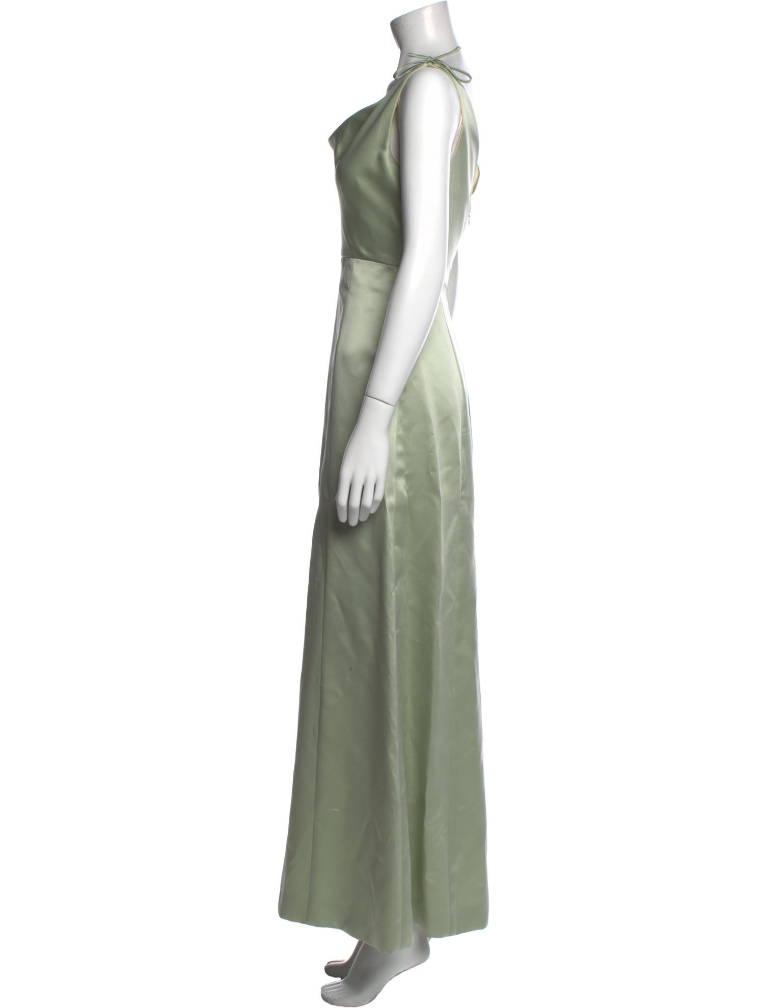 Vera Wang Cowl Neck Long Dress