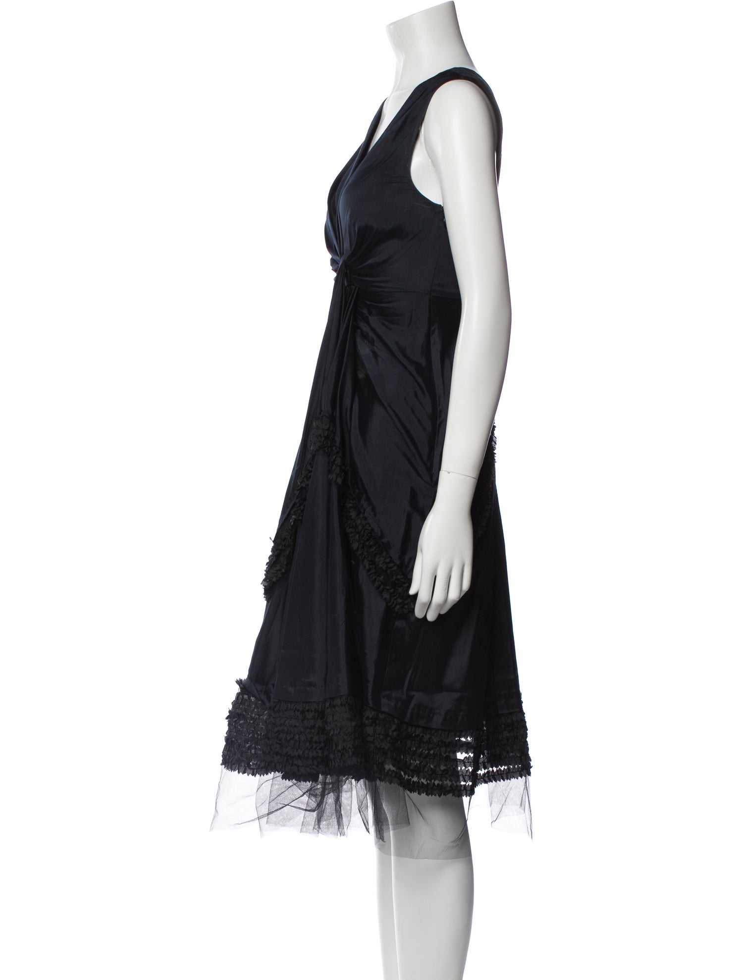 Vera Wang Silk Midi Length Dress