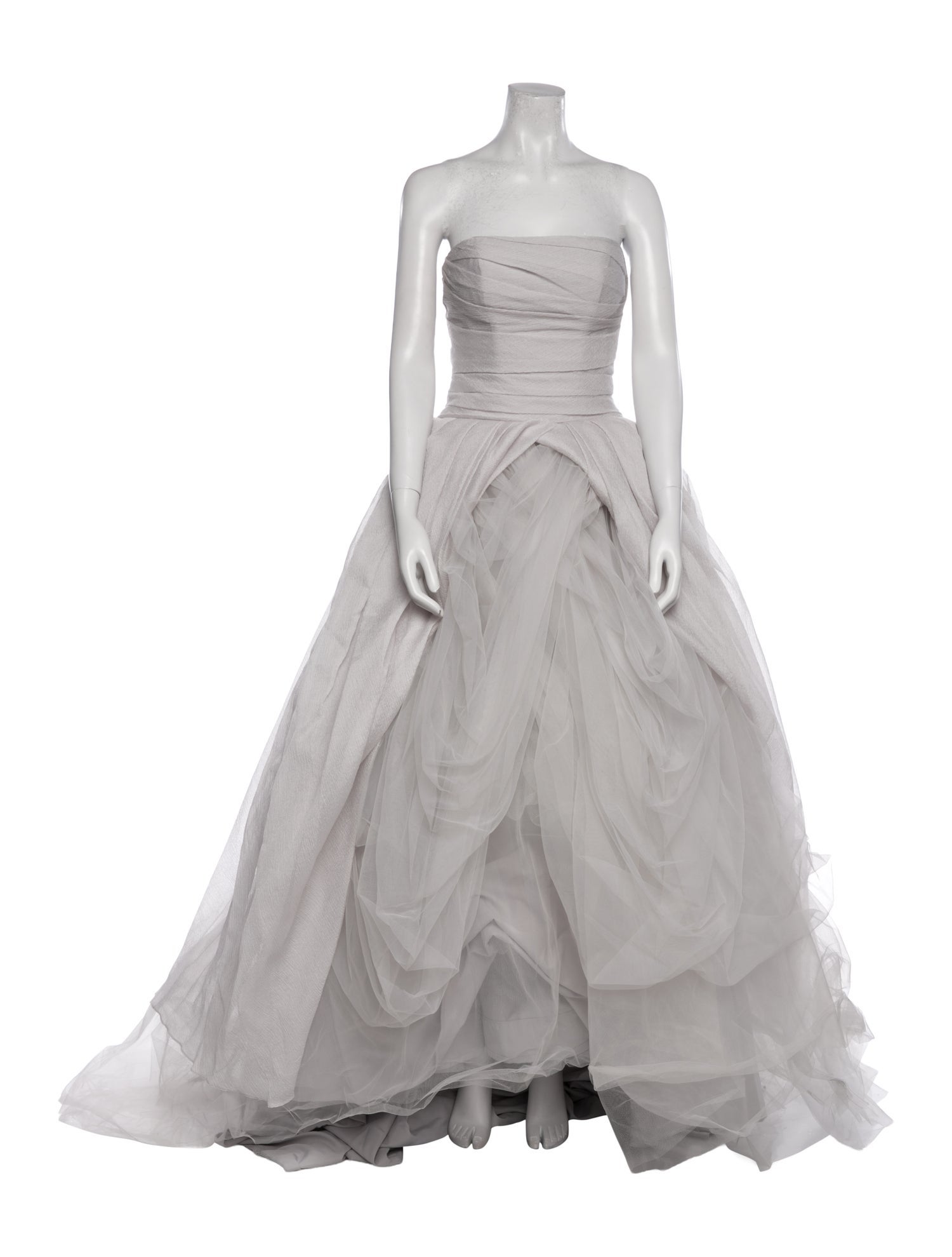 Vera Wang Strapless Long Dress