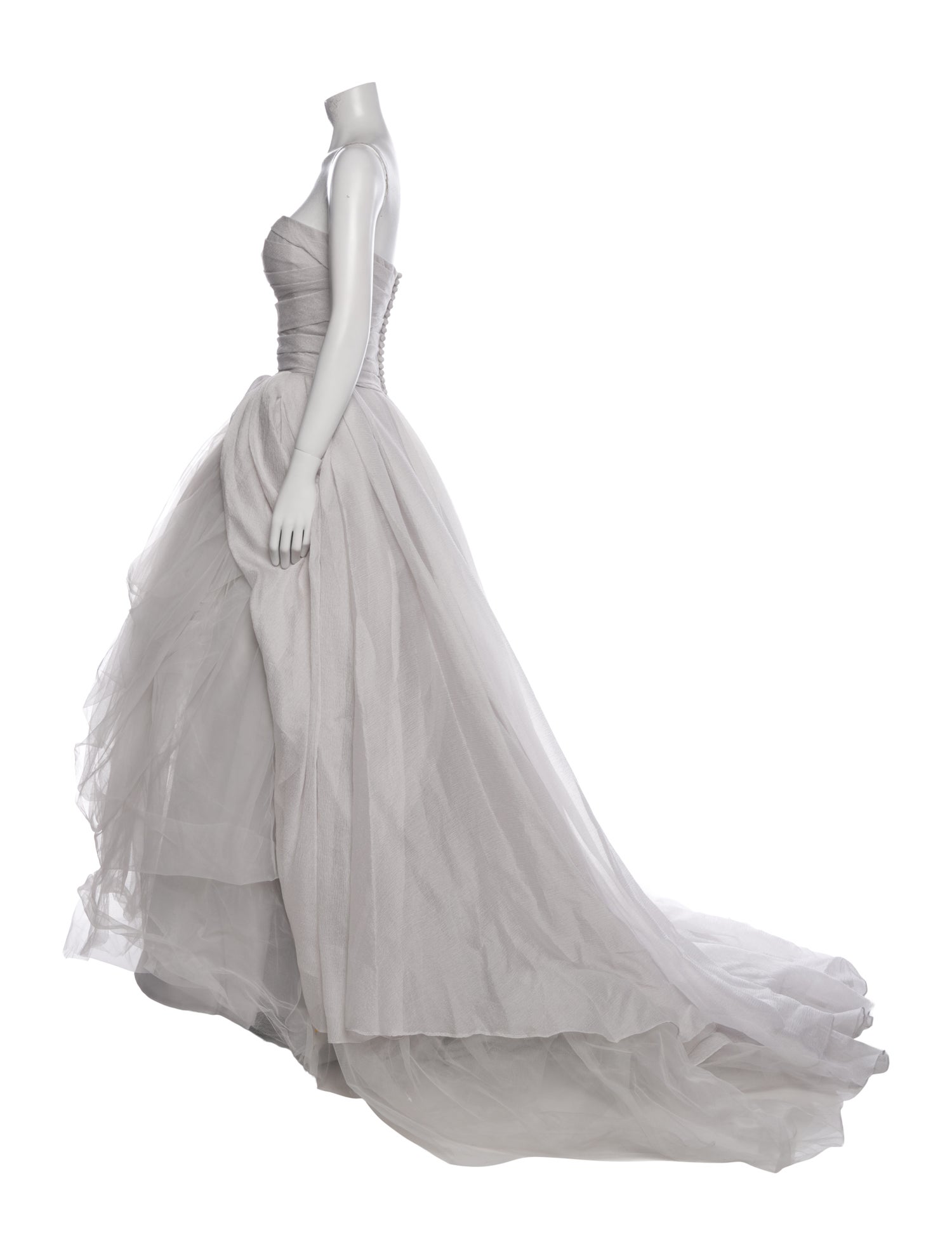 Vera Wang Strapless Long Dress