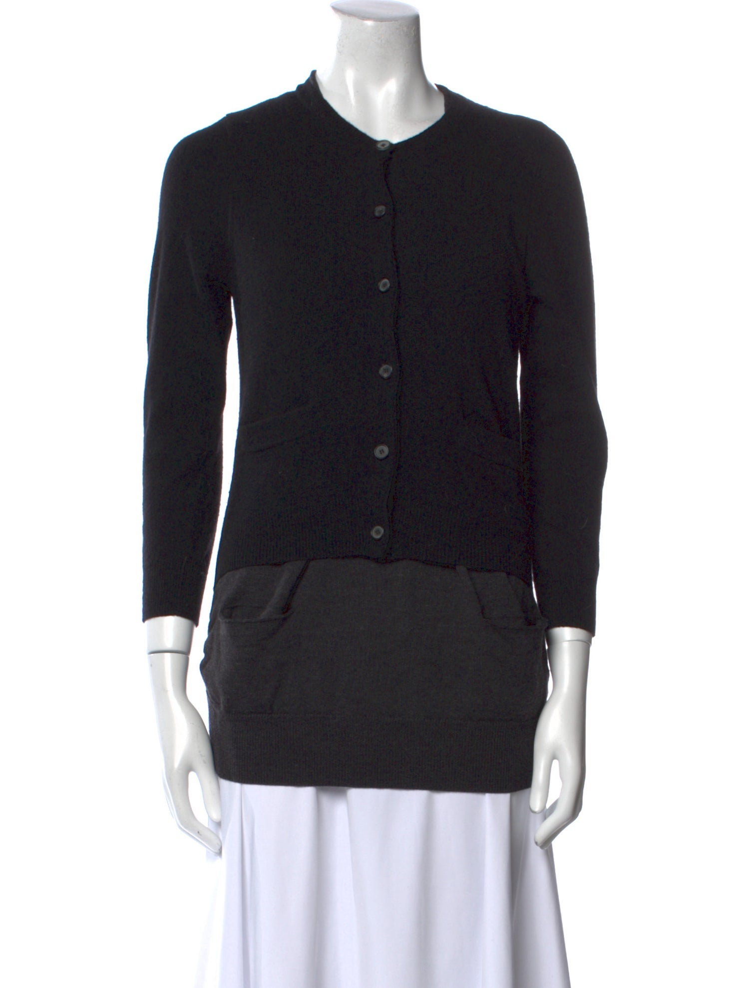 Vera Wang Merino Wool Crew Neck Sweater