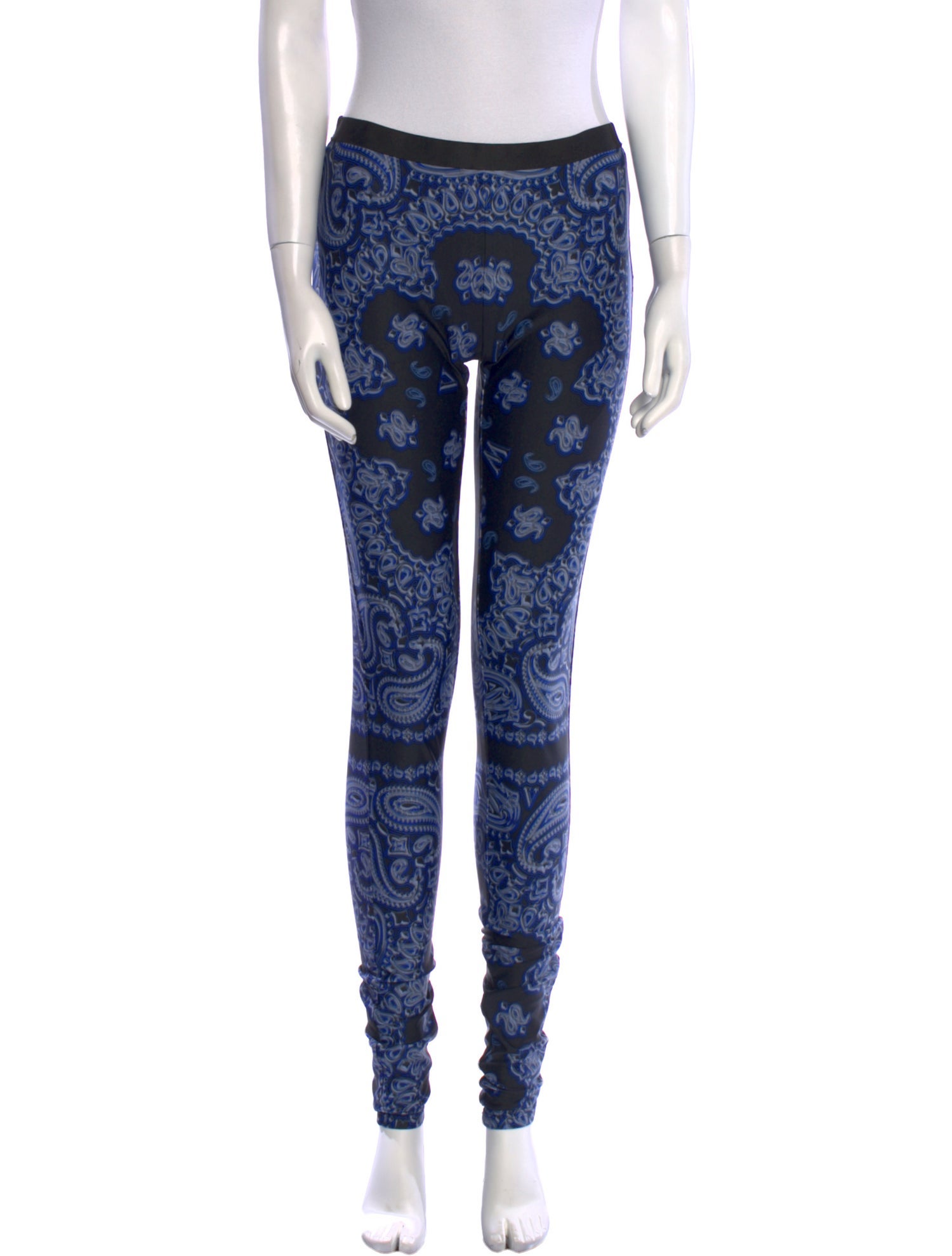 Vera Wang Paisley Print Skinny Leg Pants