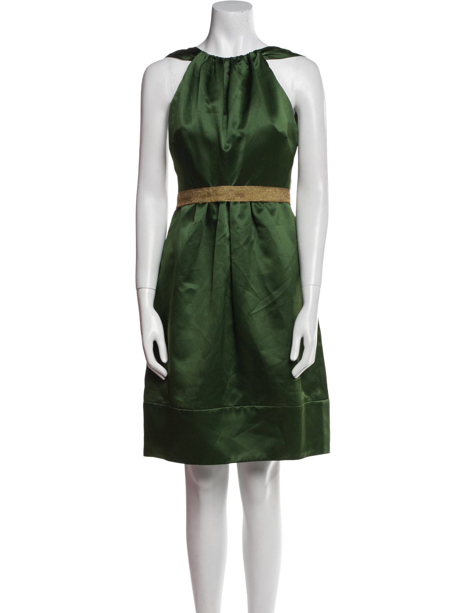 Vera Wang Colorblock Pattern Mini Dress - Green Dresses, Clothing -  VER53422 | The RealReal