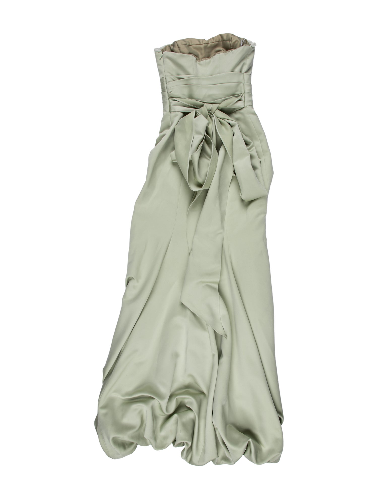 Vera Wang Strapless Long Dress - Green Dresses, Clothing - VER53436 | The  RealReal