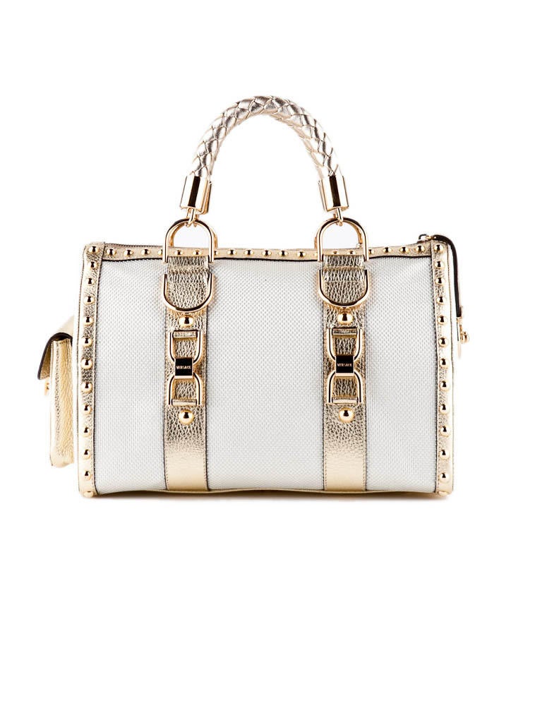 Versace Madonna Boston Bag - Gold Handle Bags, Handbags - VES01371