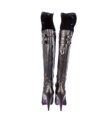 Versace Knee-High Boot