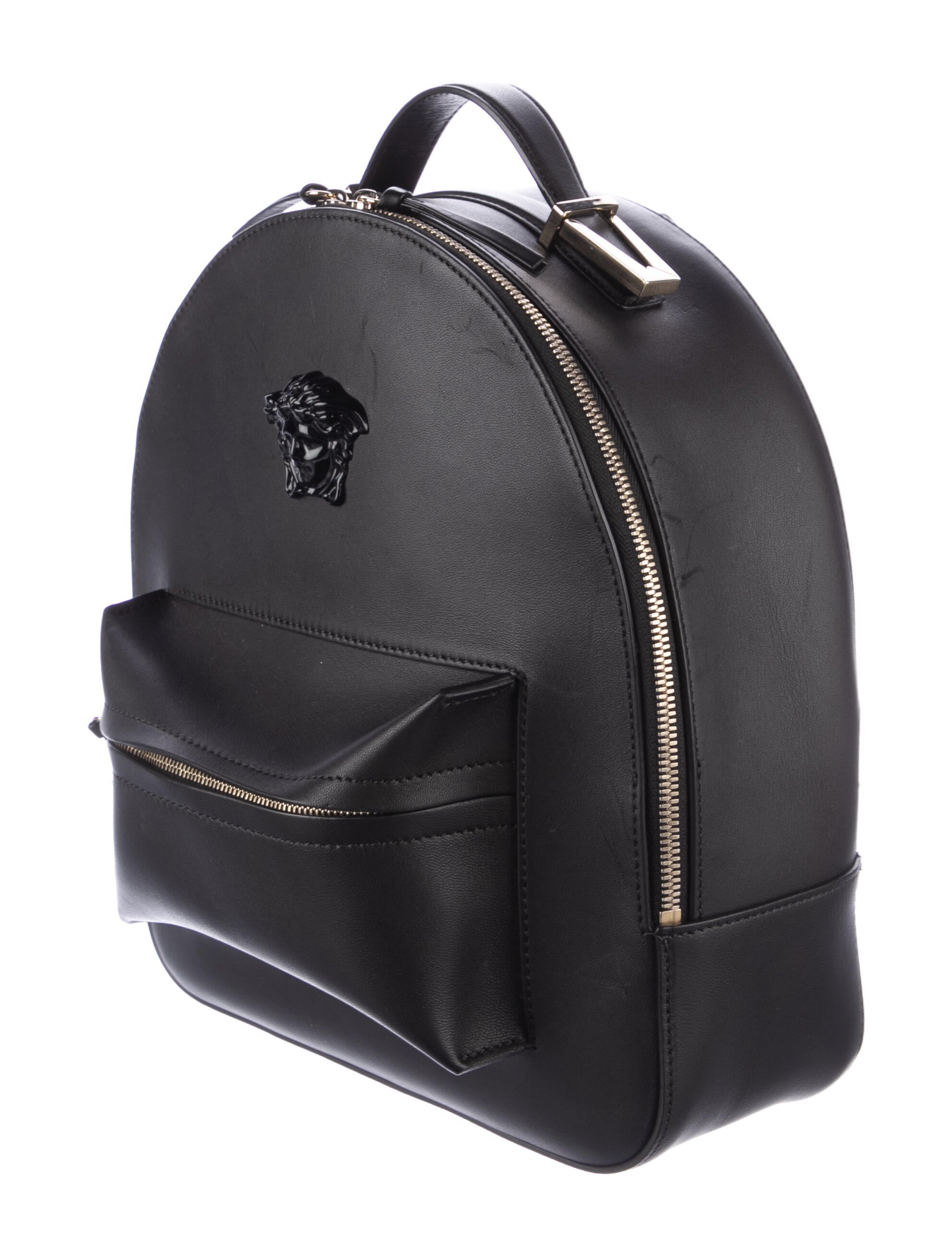 Versace Leather Backpack Bag Black Backpacks, Handbags VES107788
