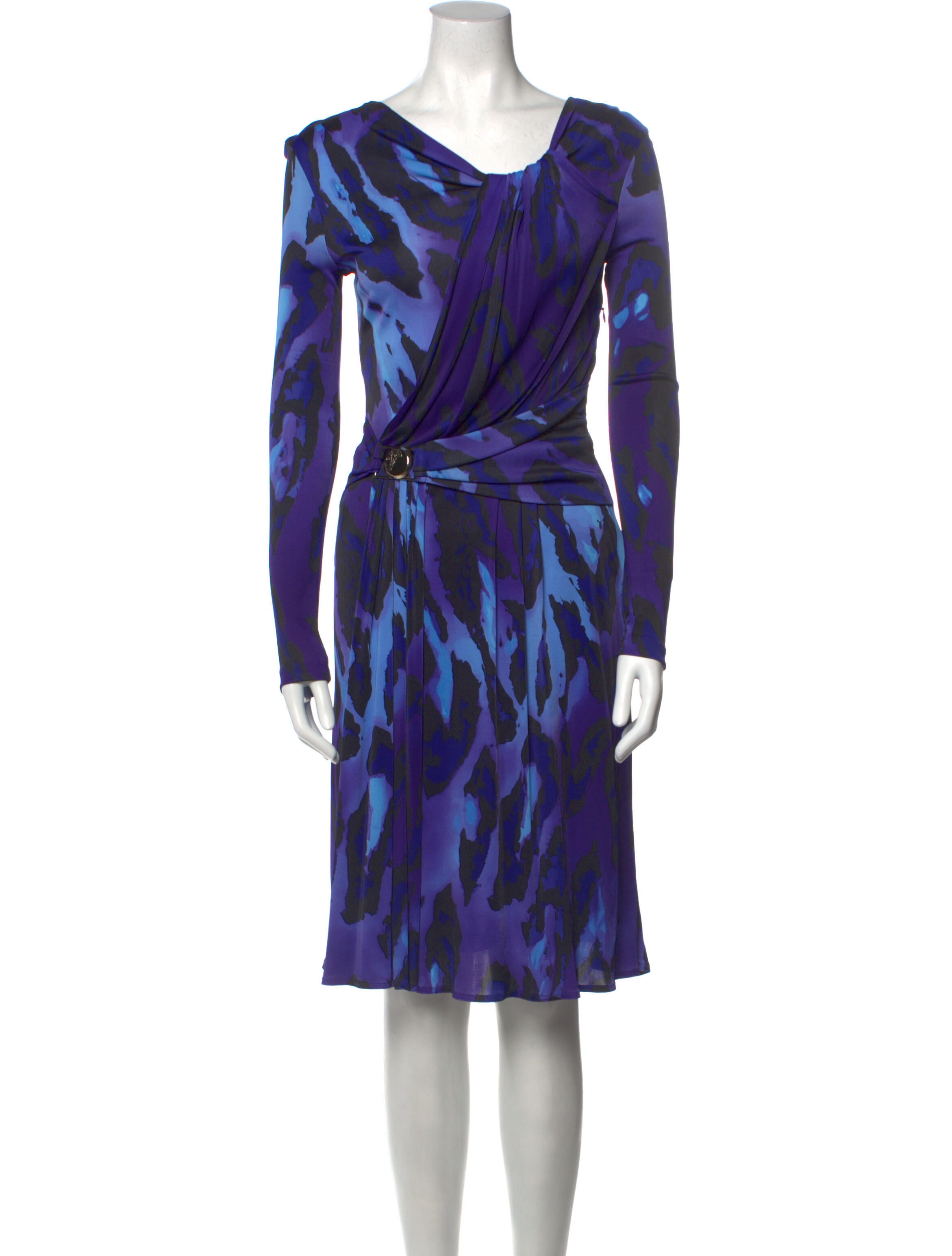 versace dressing gown purple