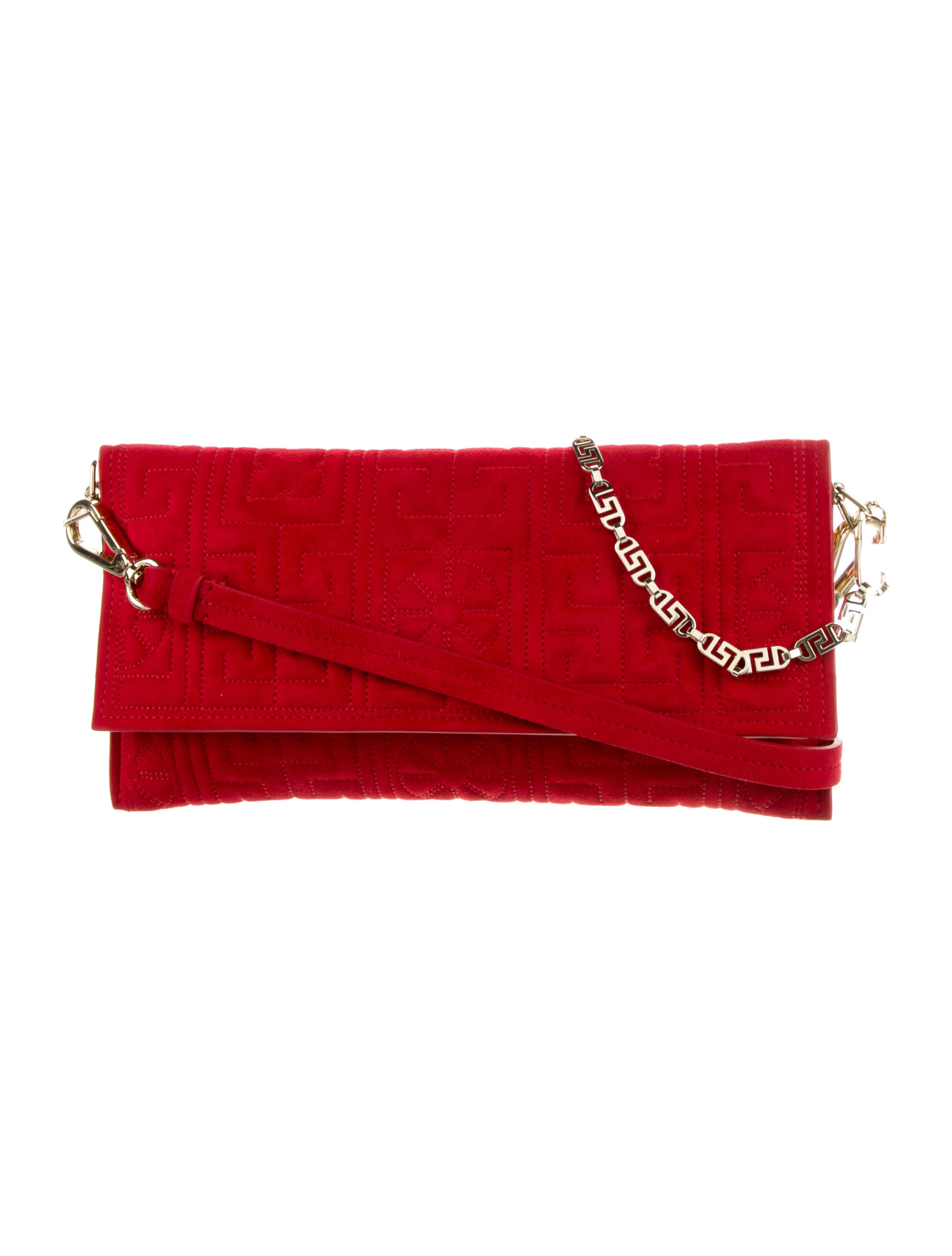 Versace Suede Crossbody Bag w/ Tags Red Crossbody Bags, Handbags