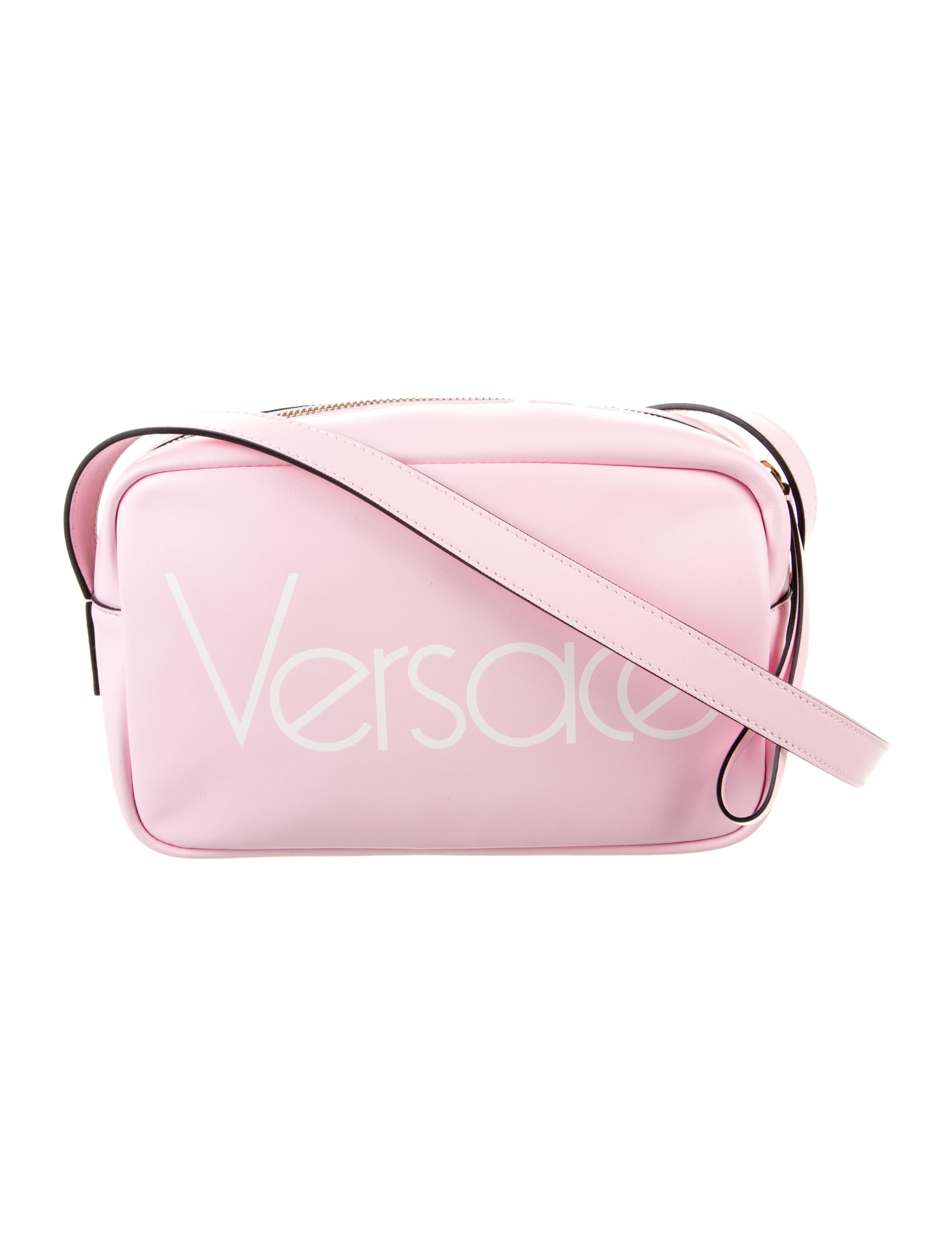 Versace Leather Crossbody Bag Pink Crossbody Bags, Handbags