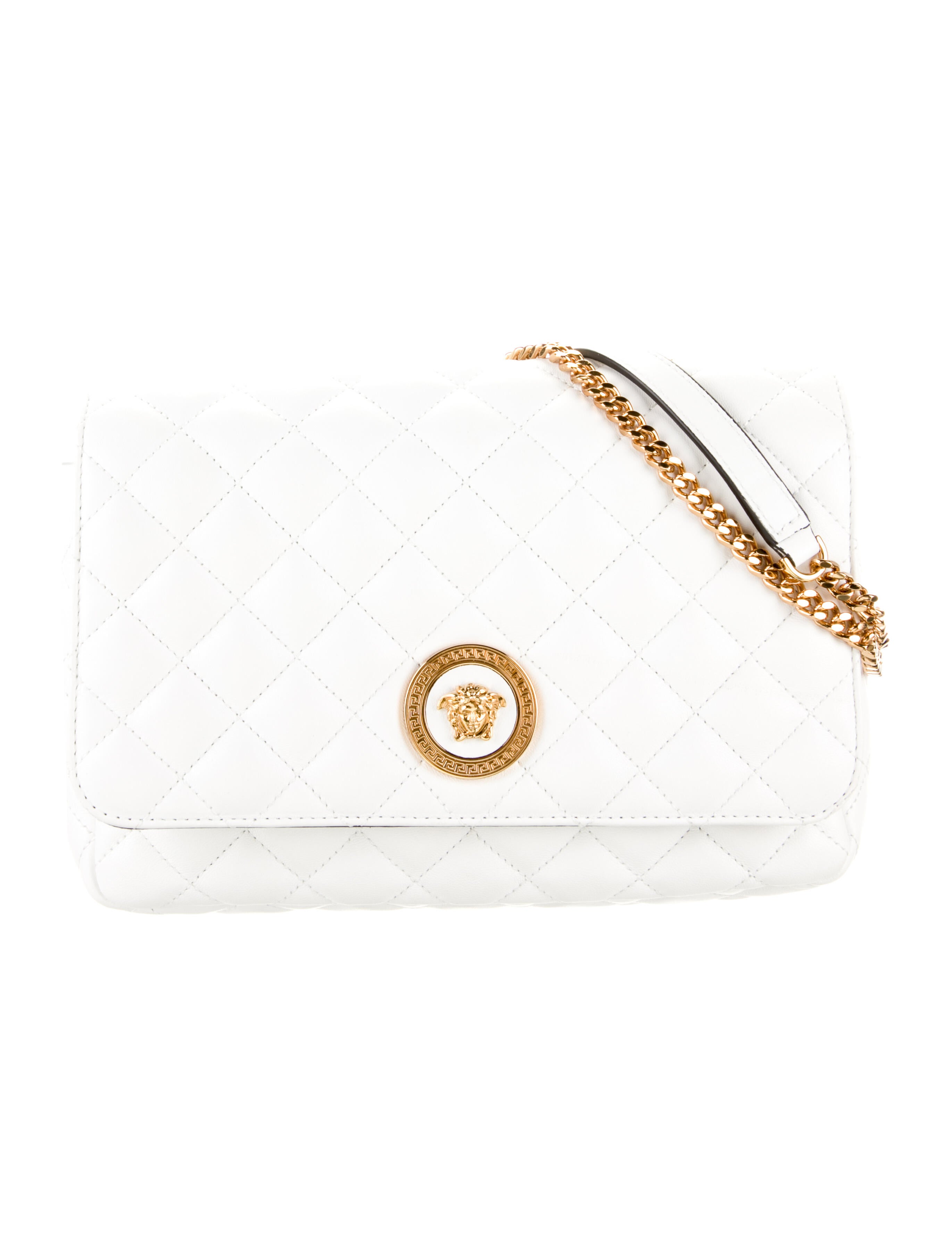 Versace Lambskin Crossbody Bag White Crossbody Bags, Handbags