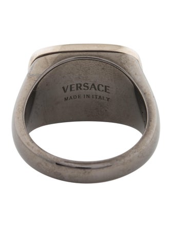 Versace Greek Key Signet Ring