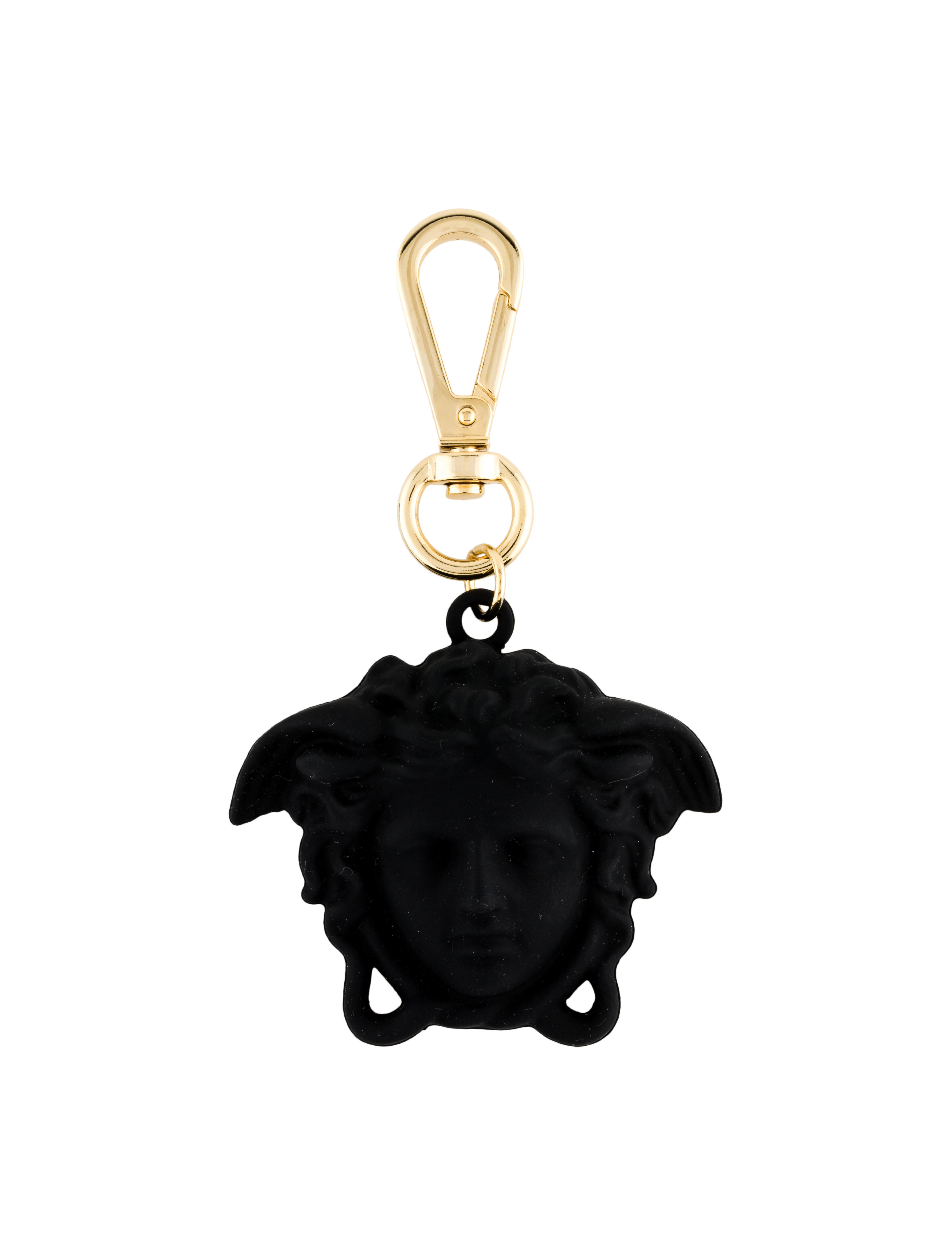Versace La Medusa Key Chain w/ Tags - Black Keychains, Accessories