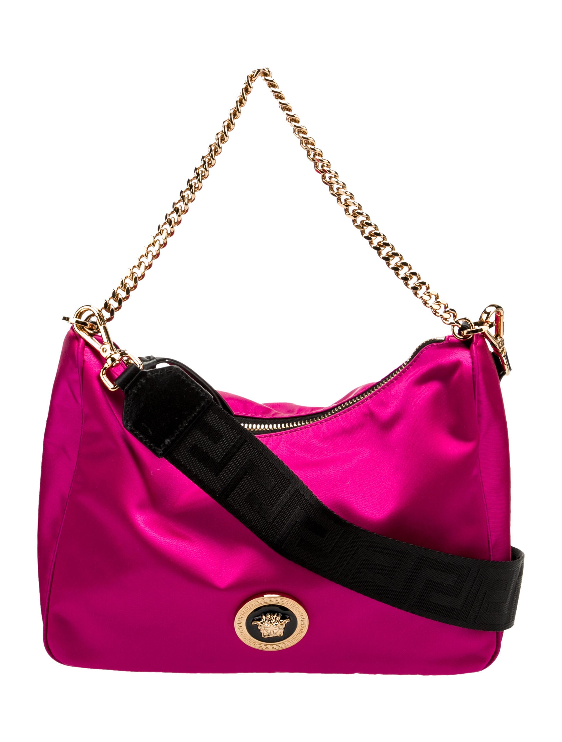 Versace Nylon Medusa Crossbody Bag Pink Crossbody Bags, Handbags